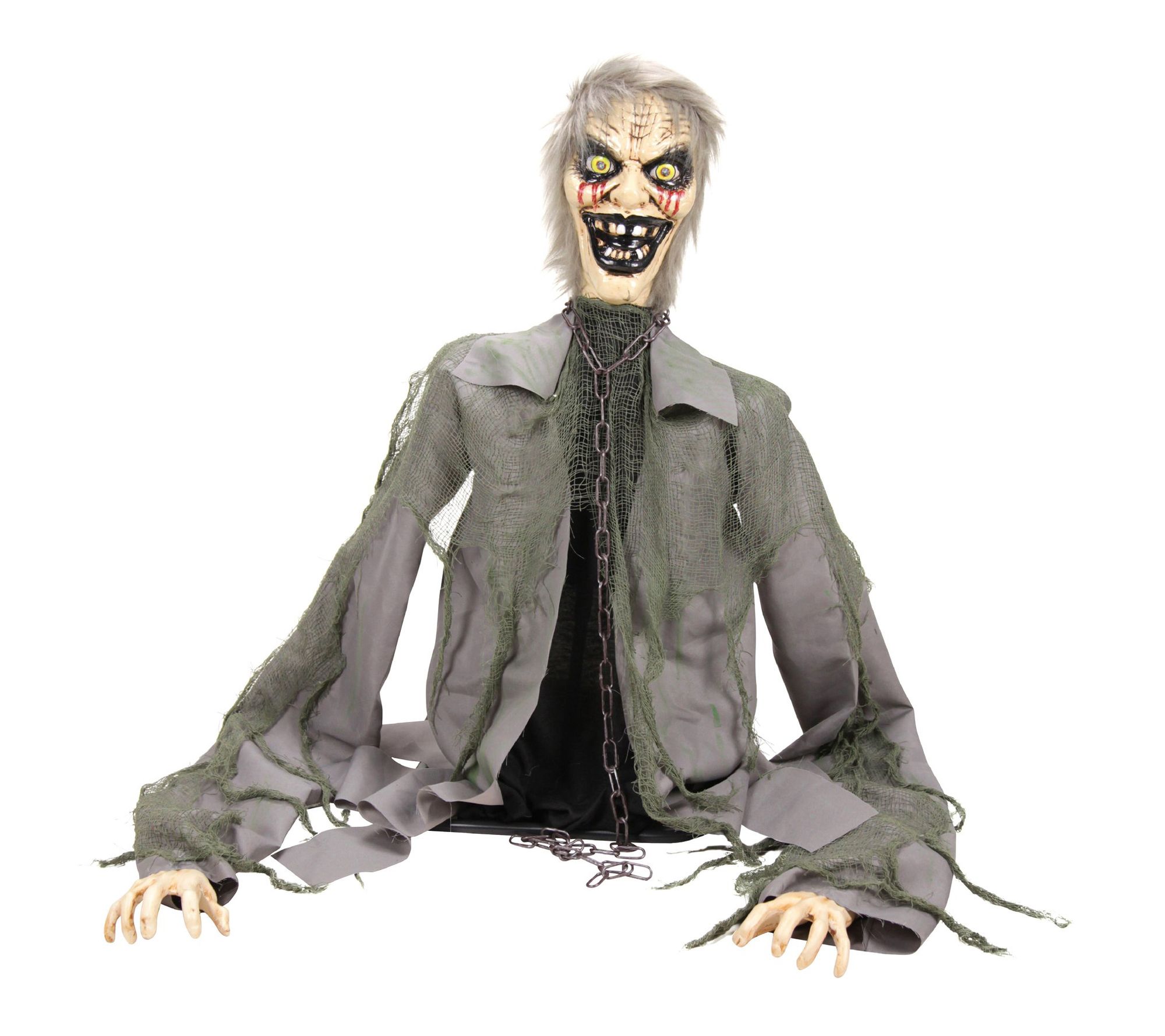 Haunted Hill Farm 2.8-Ft. Rising Zombie Animatronic