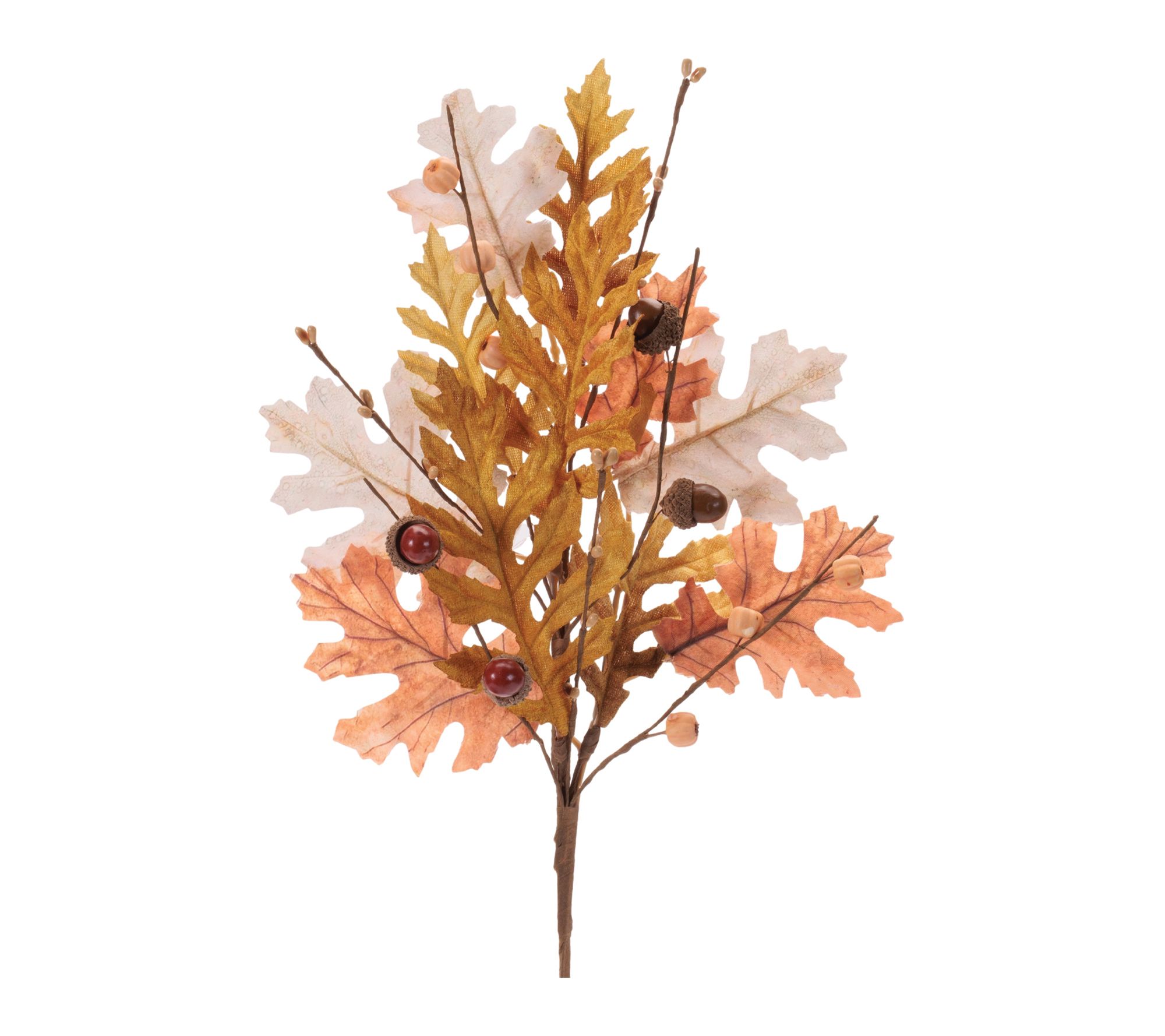 Melrose Harvest Oak Leaf Spray (Set of 4)