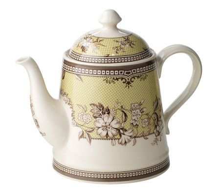 Thomas Kinkade By Spode Cottage 32 Oz Teapot And Lid Qvc Com