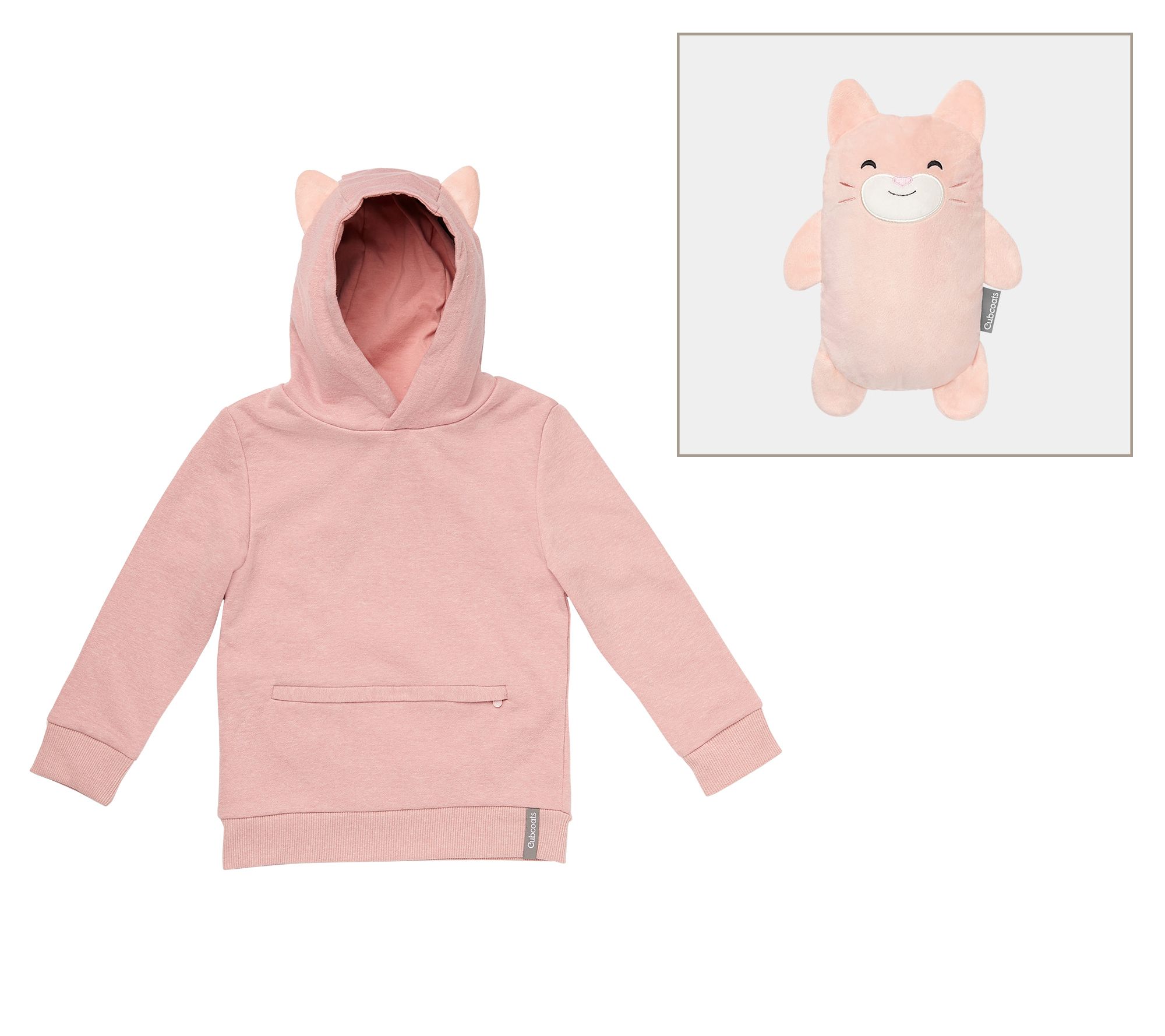 Cubcoats Kali The Kitty 2-in-1 Transforming Down Vest Hoodie /& Soft Plushie