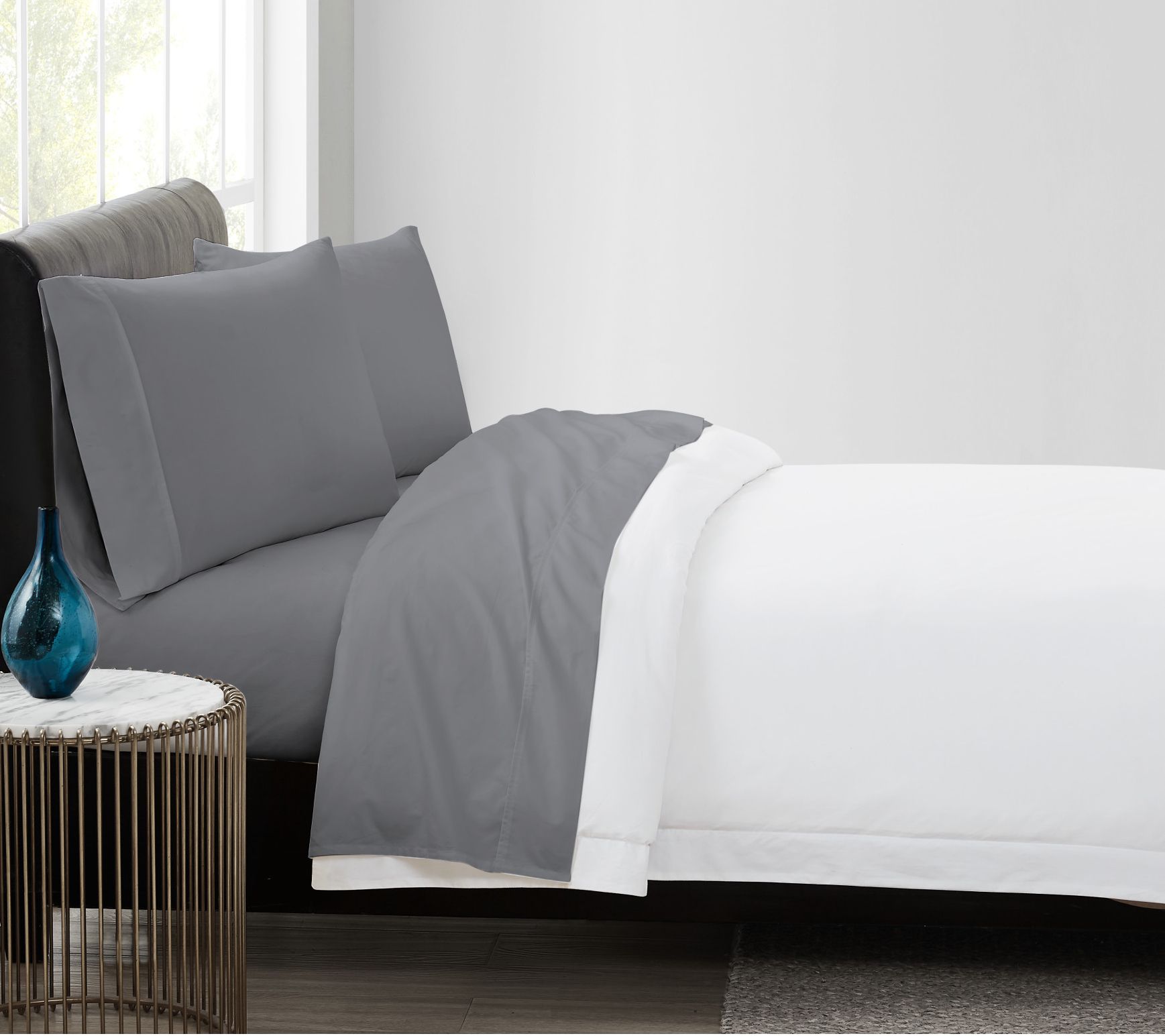 Vince Camuto 400TC Percale Twin 3 Piece Sheet Set