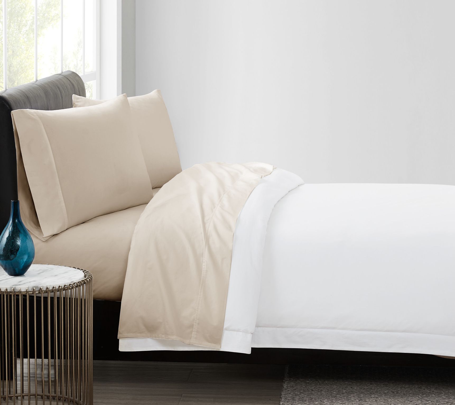 Vince Camuto 400TC Percale Twin 3 Piece Sheet Set