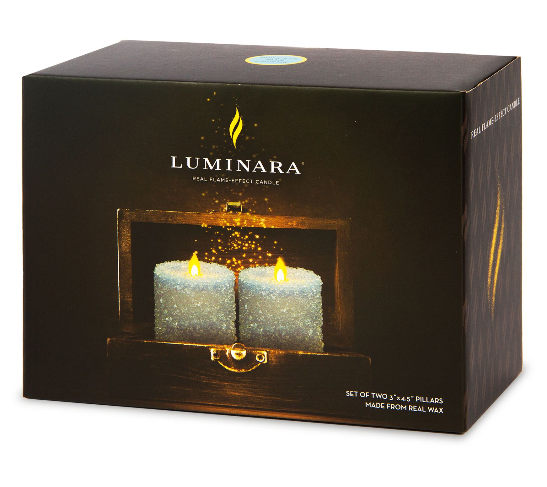 Luminara crystal centerpiece with love bird etching