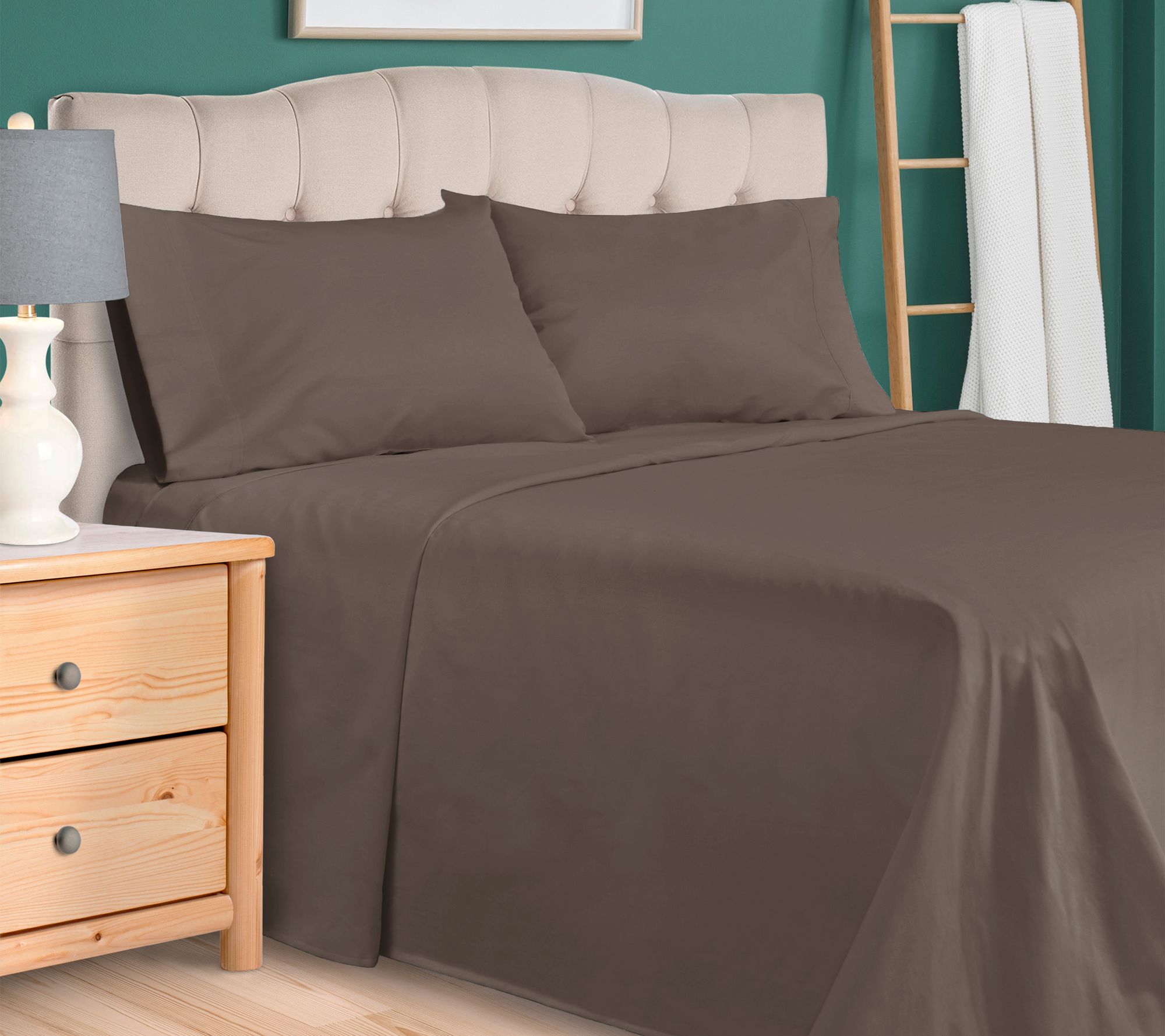 Superior 300 TC Egyptian Cotton Deep Pocket Sheets Set, Twin