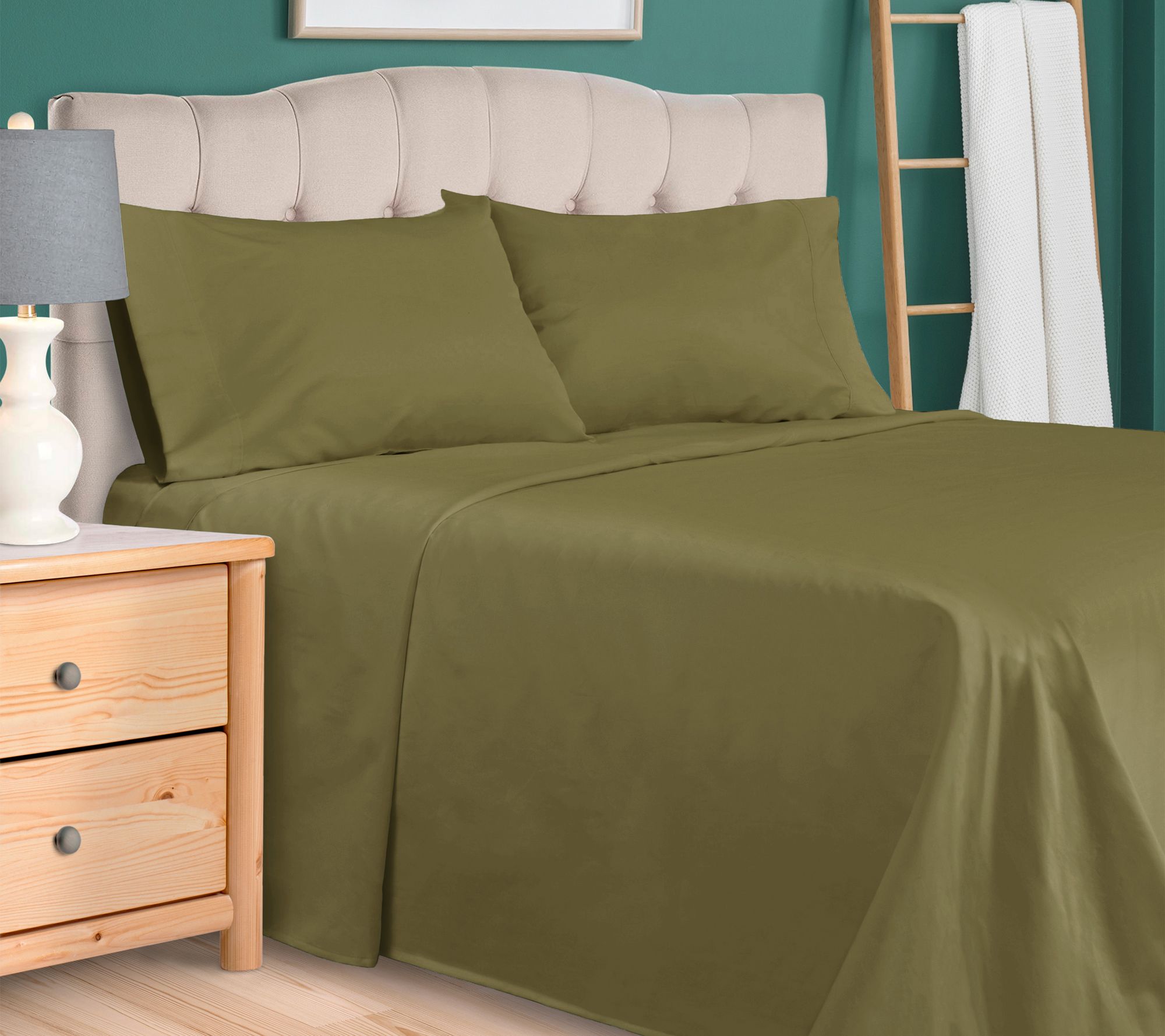 Superior 300 TC Egyptian Cotton Deep Pocket Sheets Set, Twin