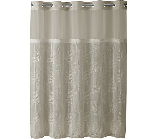 Hookless Palm Leaves Shower Curtain And, Hookless Palm Leaf Shower Curtain