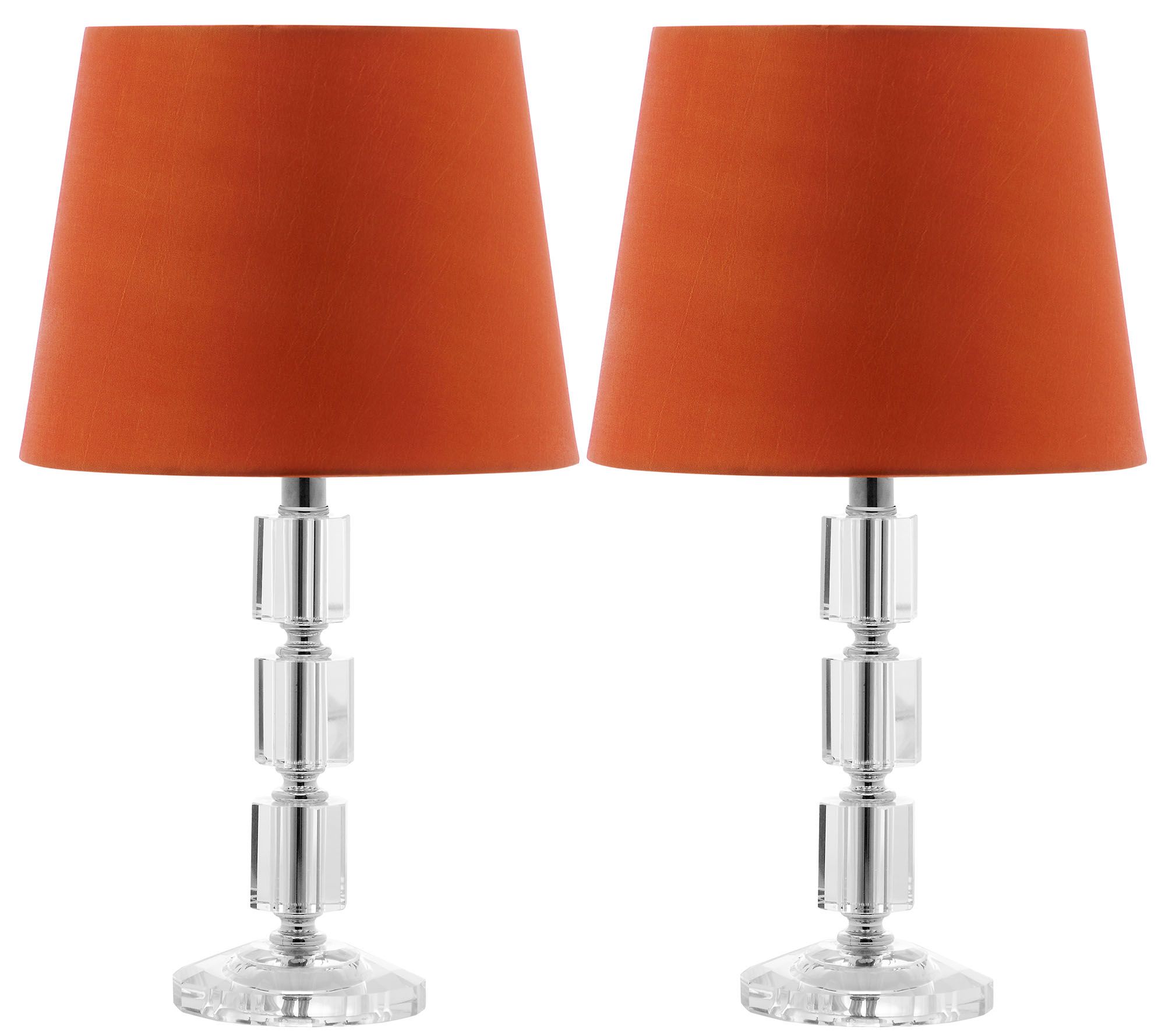 Safavieh Set of 2 Erin Crystal Cube Lamps