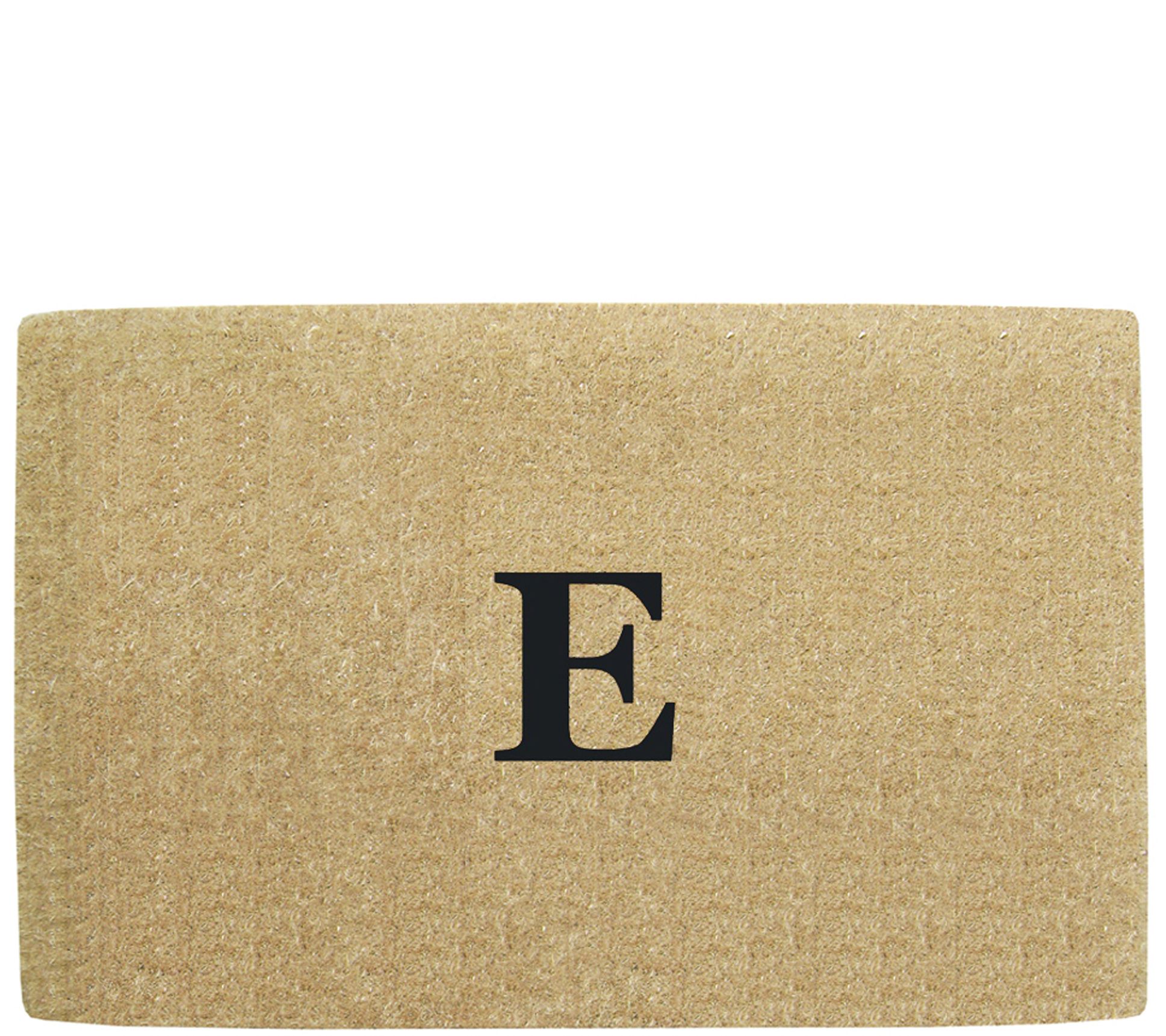 Nedia Home Monogrammed 22" x 36" Heavy-Duty Coir Doormat