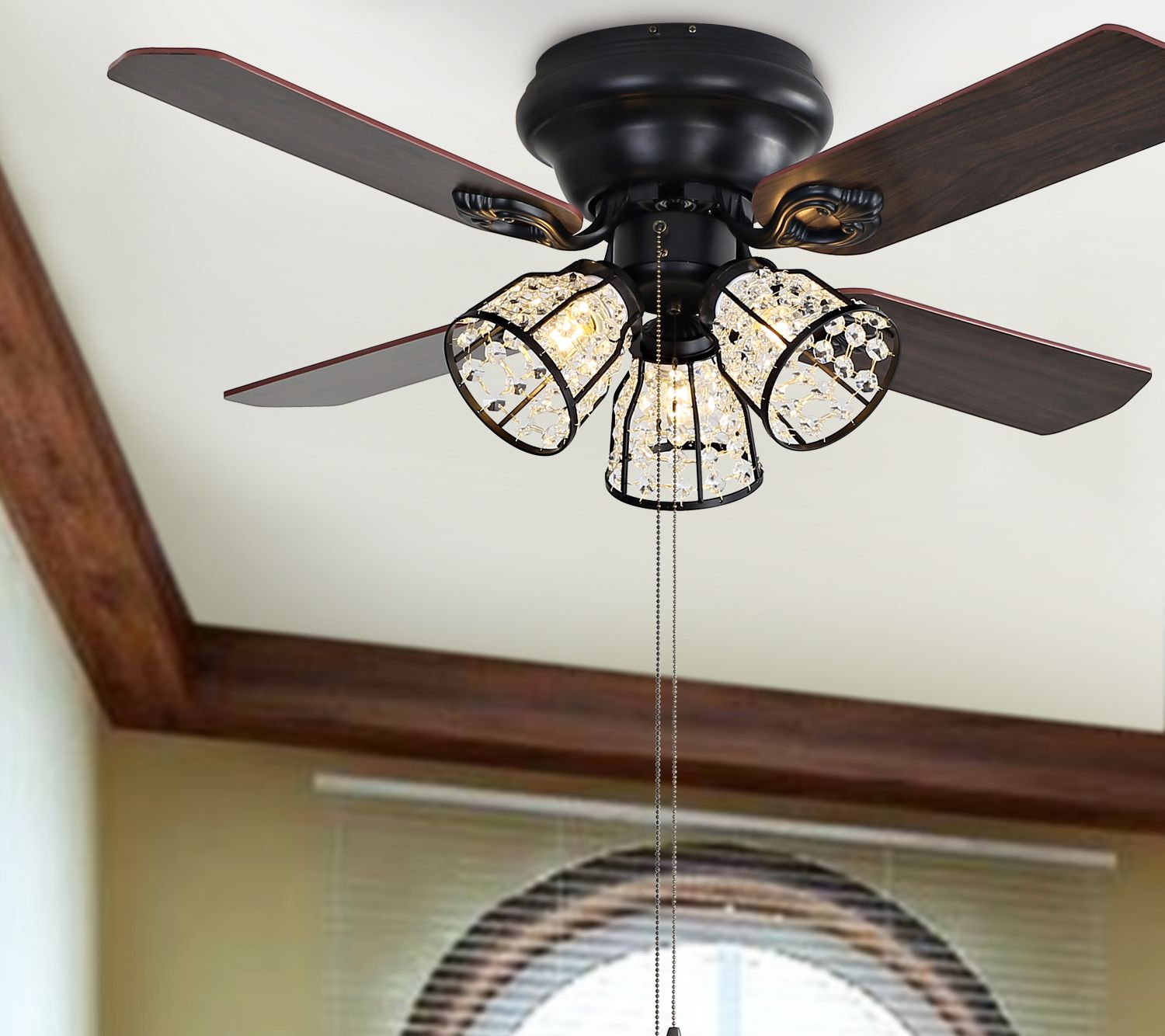 Pearla Ceiling Light Fan by Safavieh - QVC.com