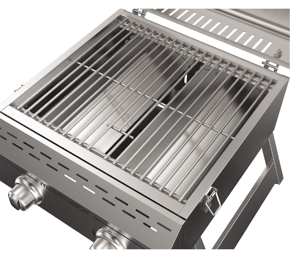 Megamaster Stainless Steel 2 Burner Tabletop Grill