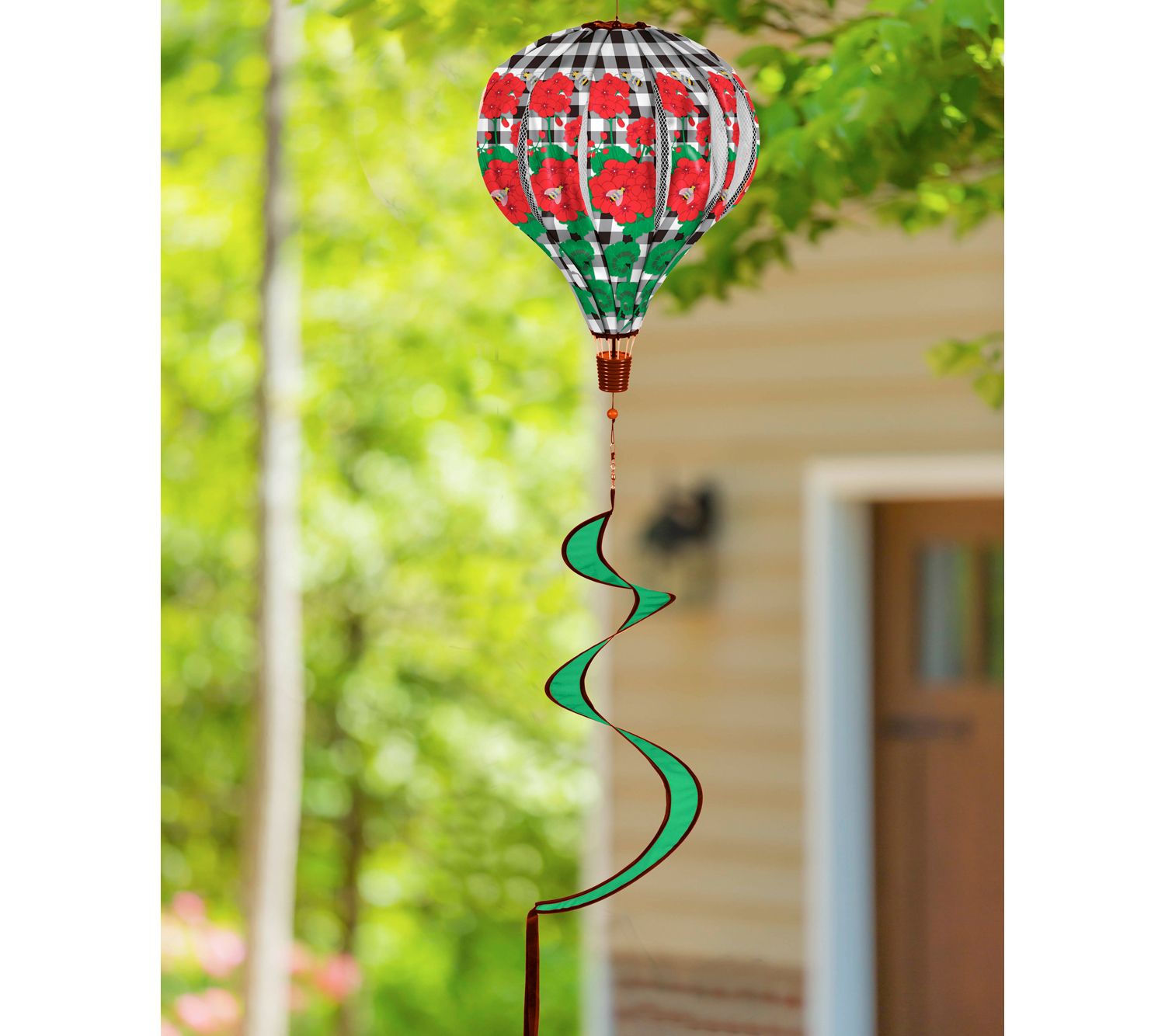 Evergreen Enterprises Geranium Plaid Balloon Spinner - QVC.com
