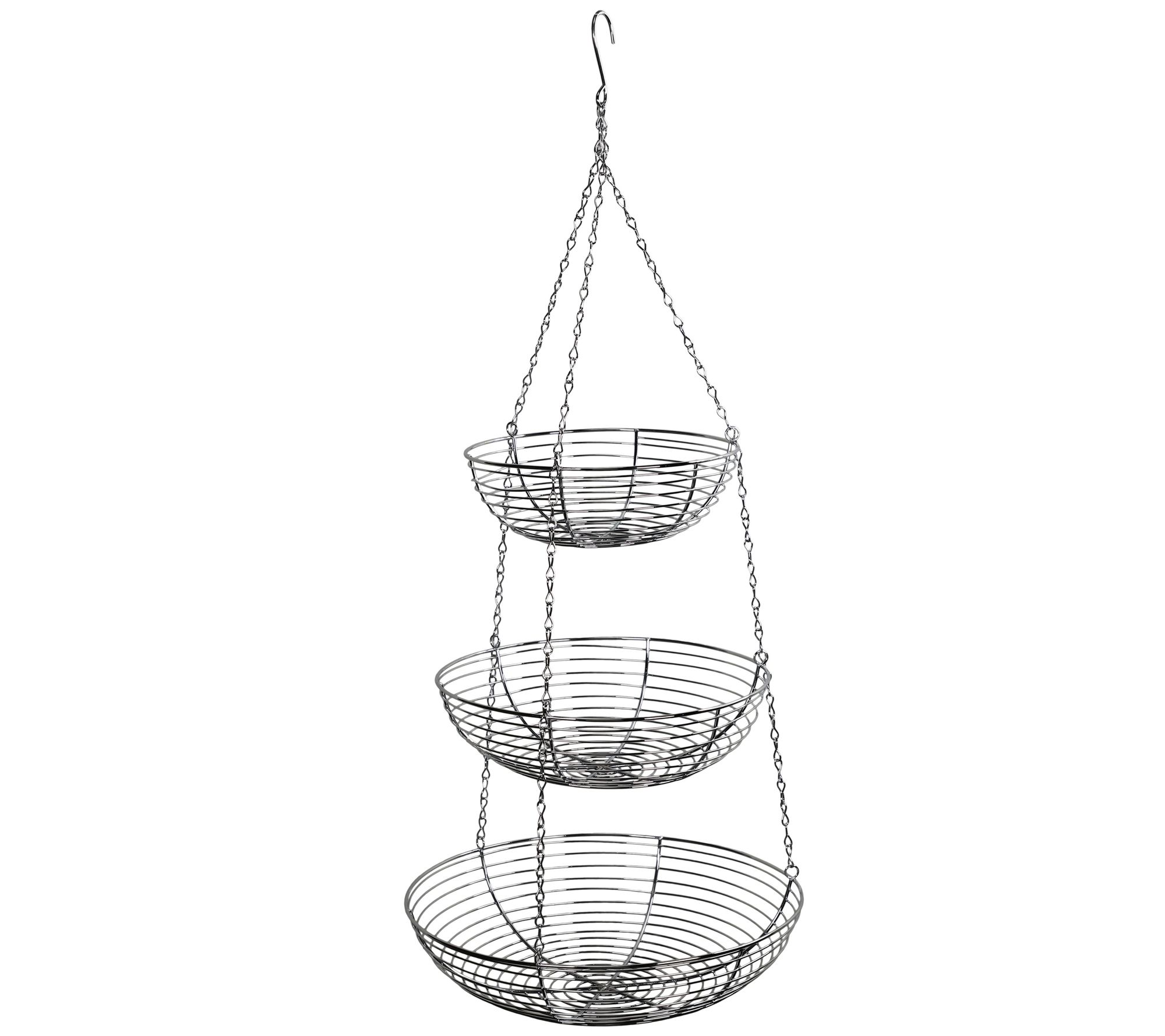 3 Tier Hanging Metal Basket by Puleo International - QVC.com