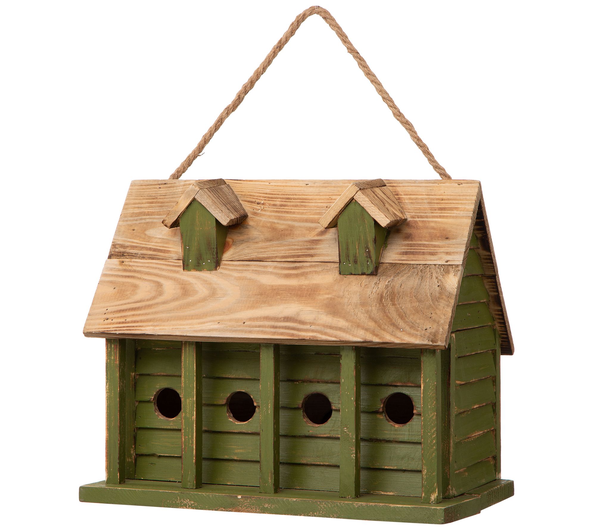 Glitzhome Rustic Tall Church Wooden Hanging Birdhouse Garden Bird Nesting Cage for sale online 