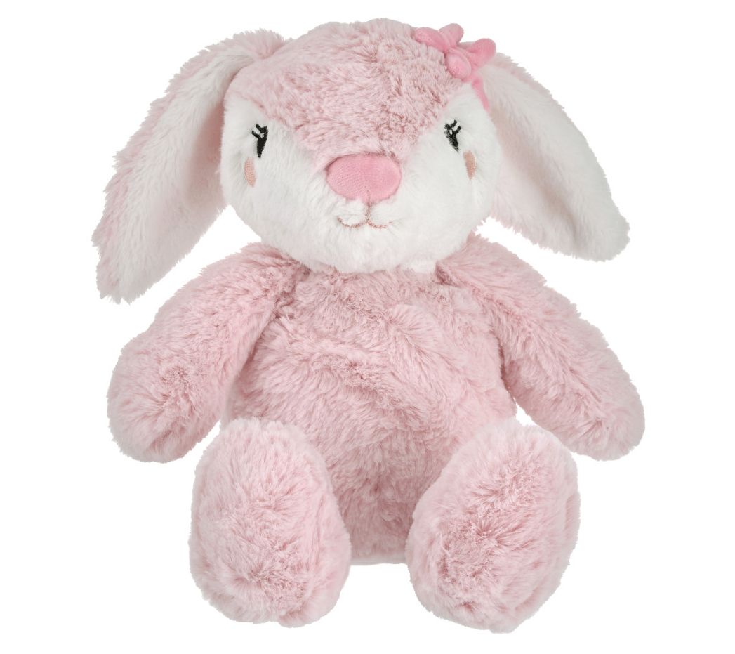 NoJo Keep Blooming Pink and White Plush Stuffed Animal Bunny
