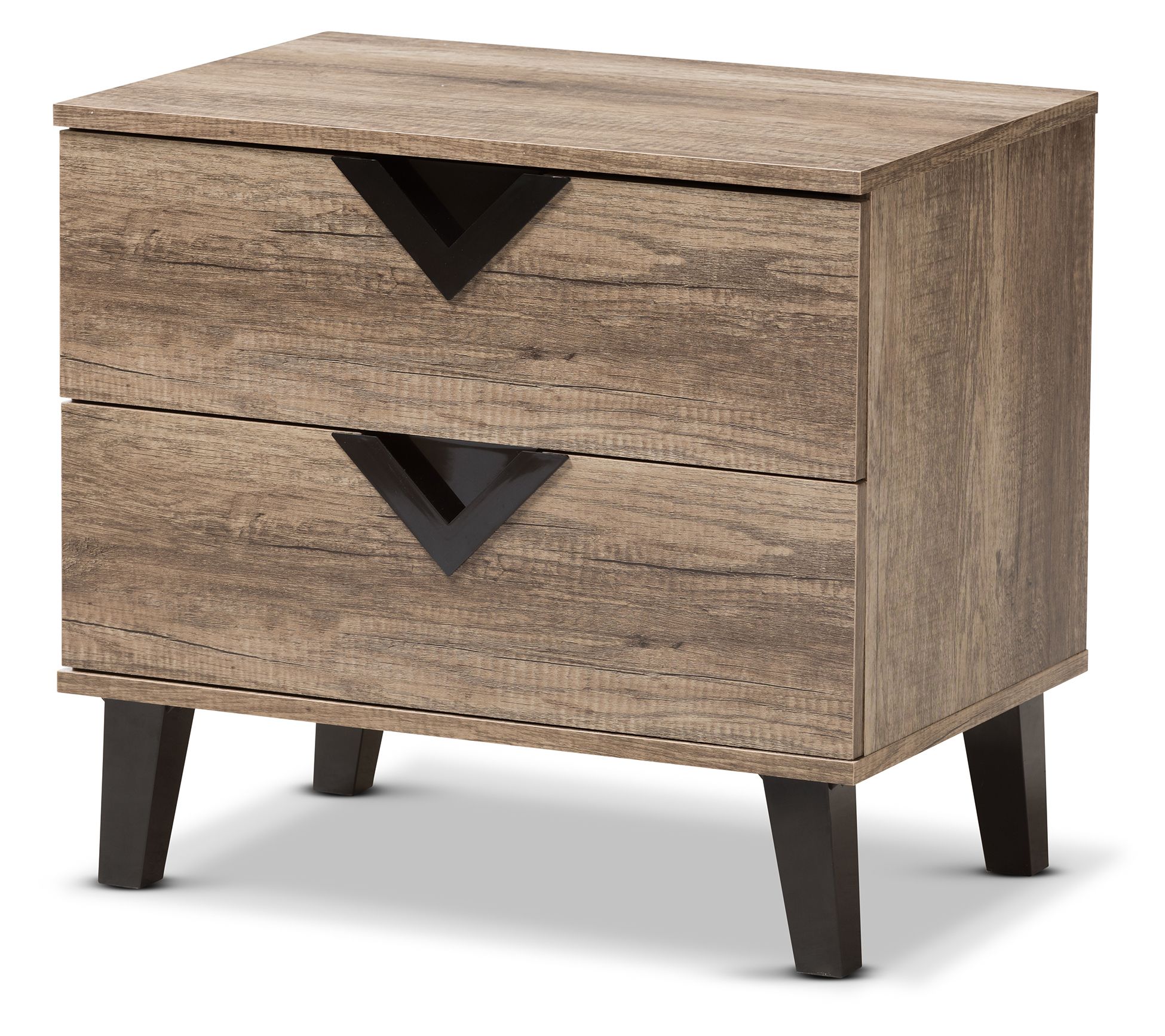 Baxton Studio Swanson Modern 2-Drawer Nightstand