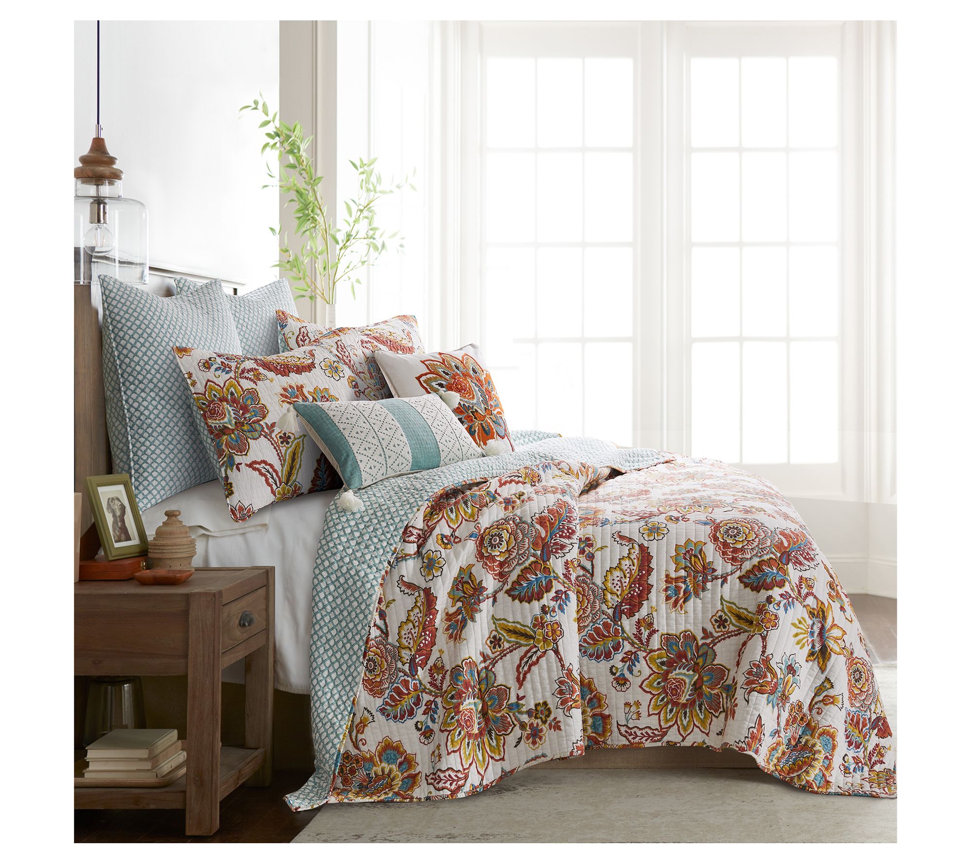 Levtex Home Abigail Flower Pillow