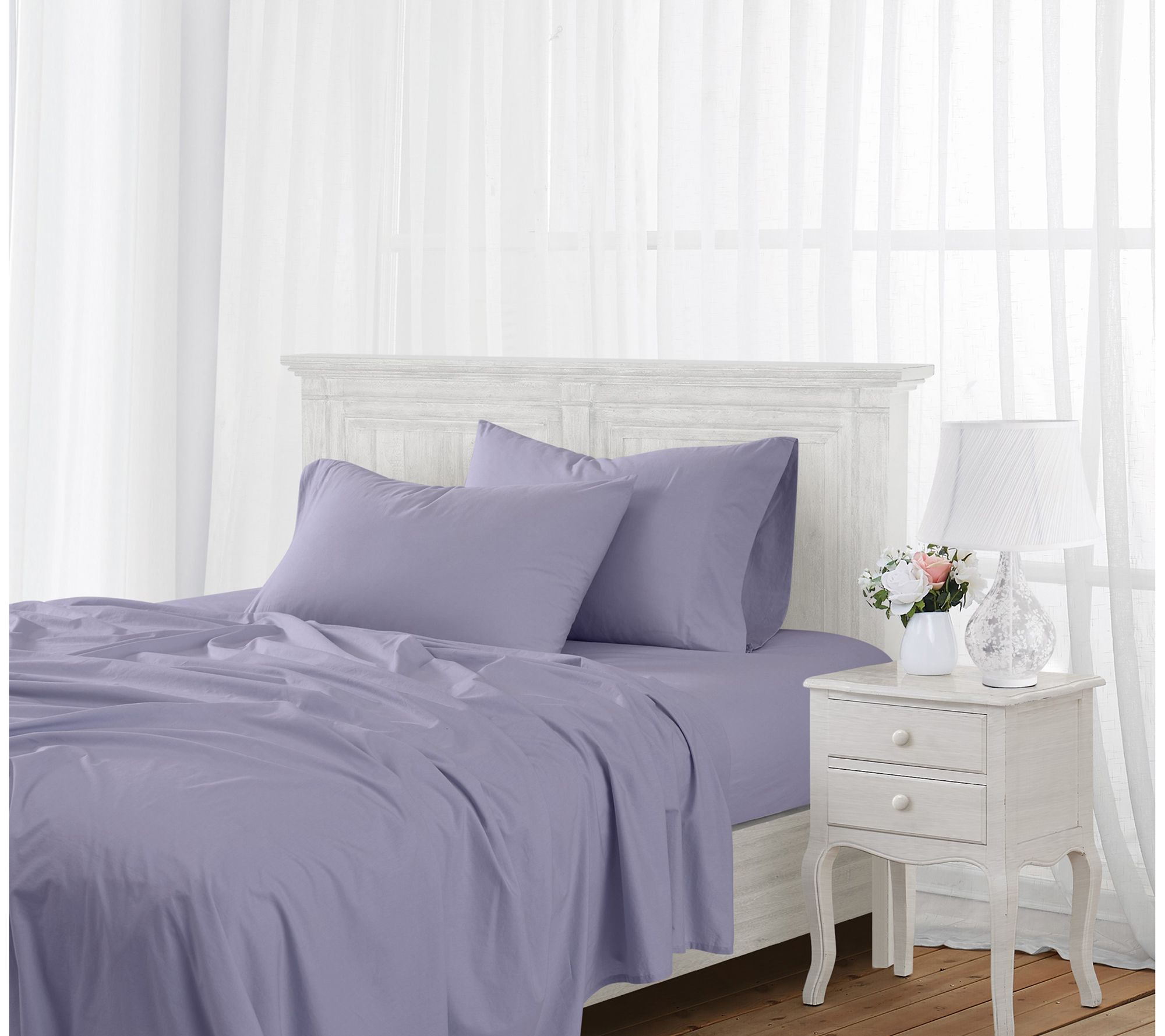 The Farmhouse by Rachel Ashwell Washed Cotton Twin Sheet Set