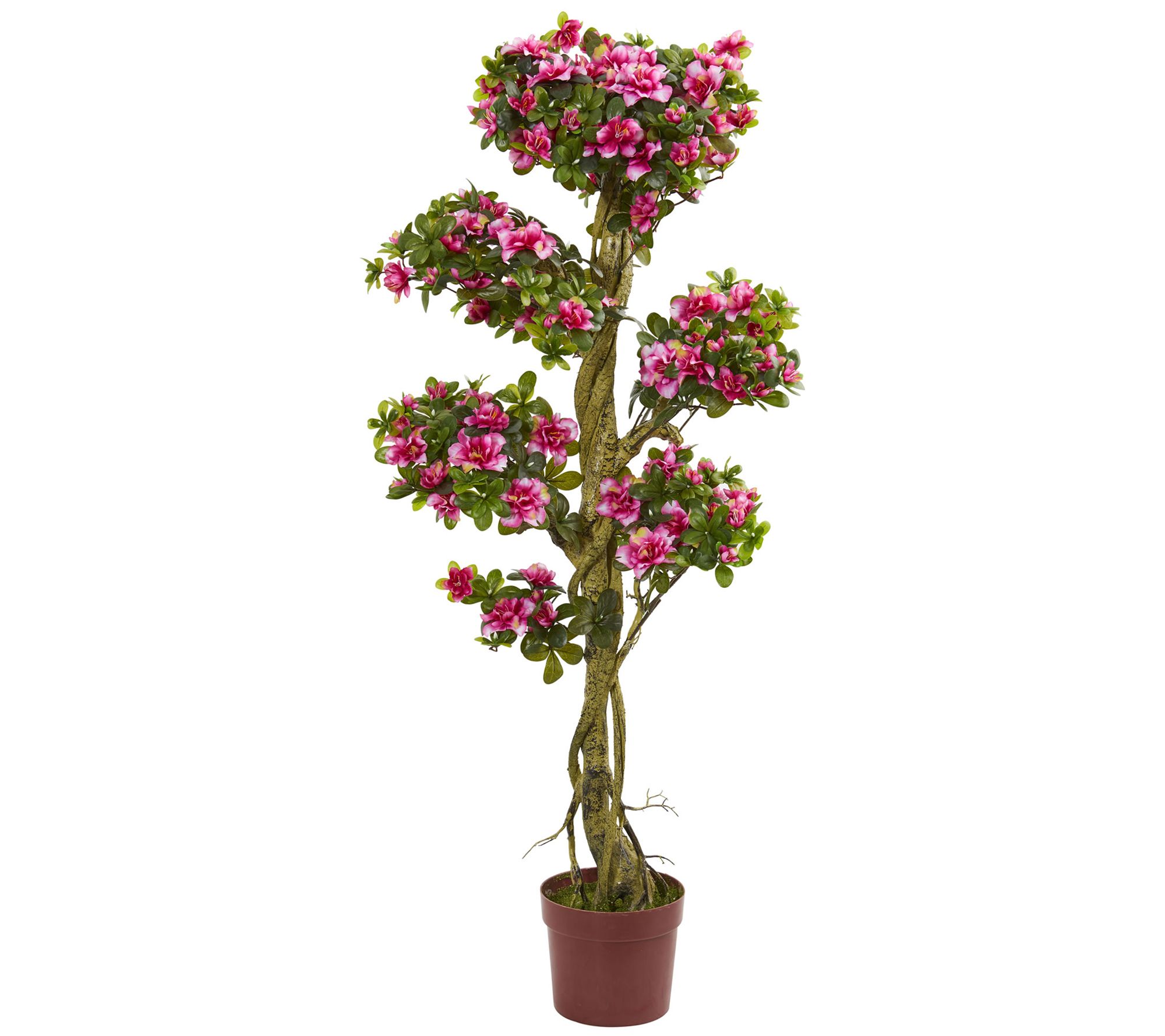 Nearly Natural 5' Azalea Artificial Tree - QVC.com