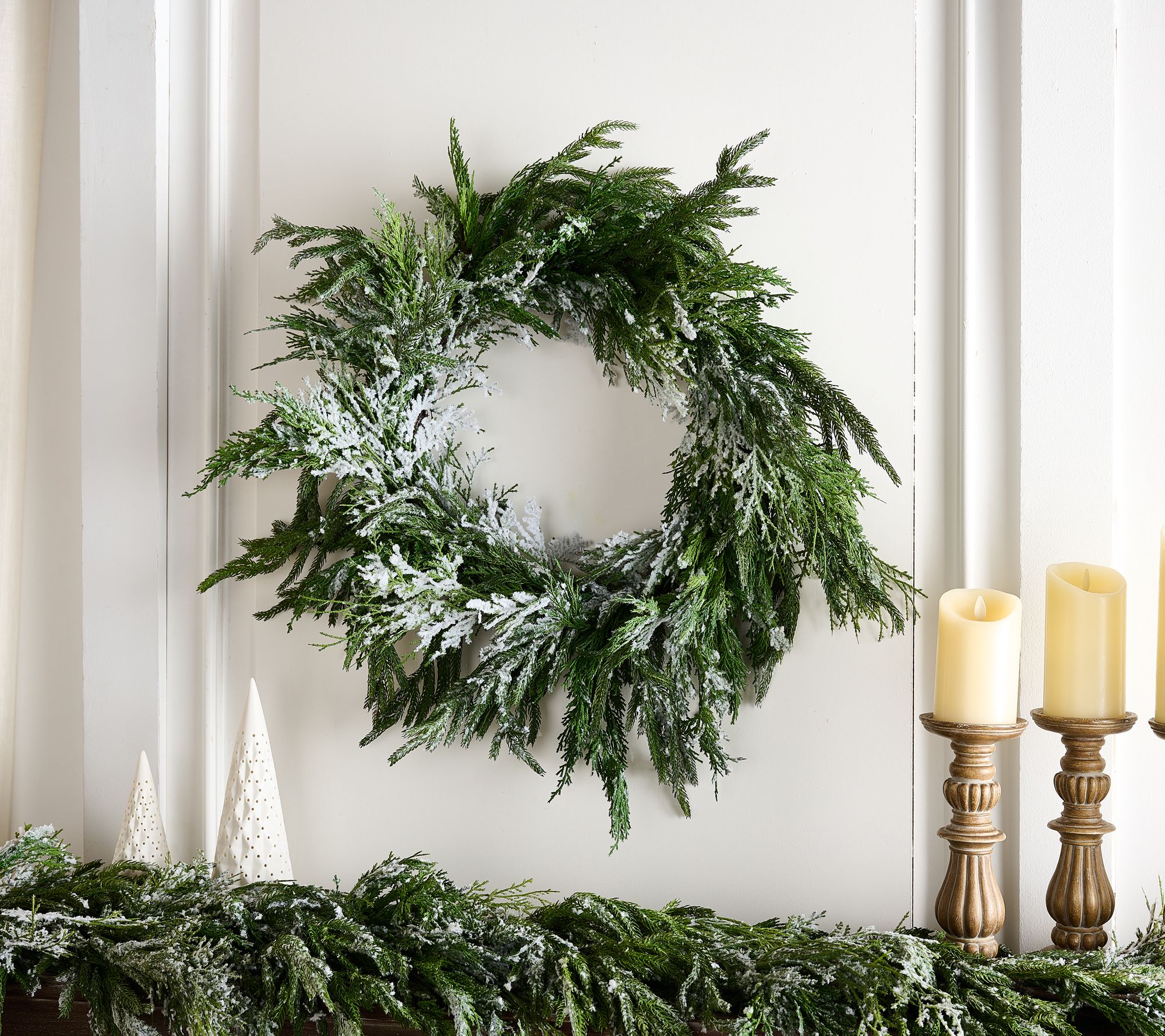 Simply Stunning 28" Norfolk Pine Wreath by Janine Graff