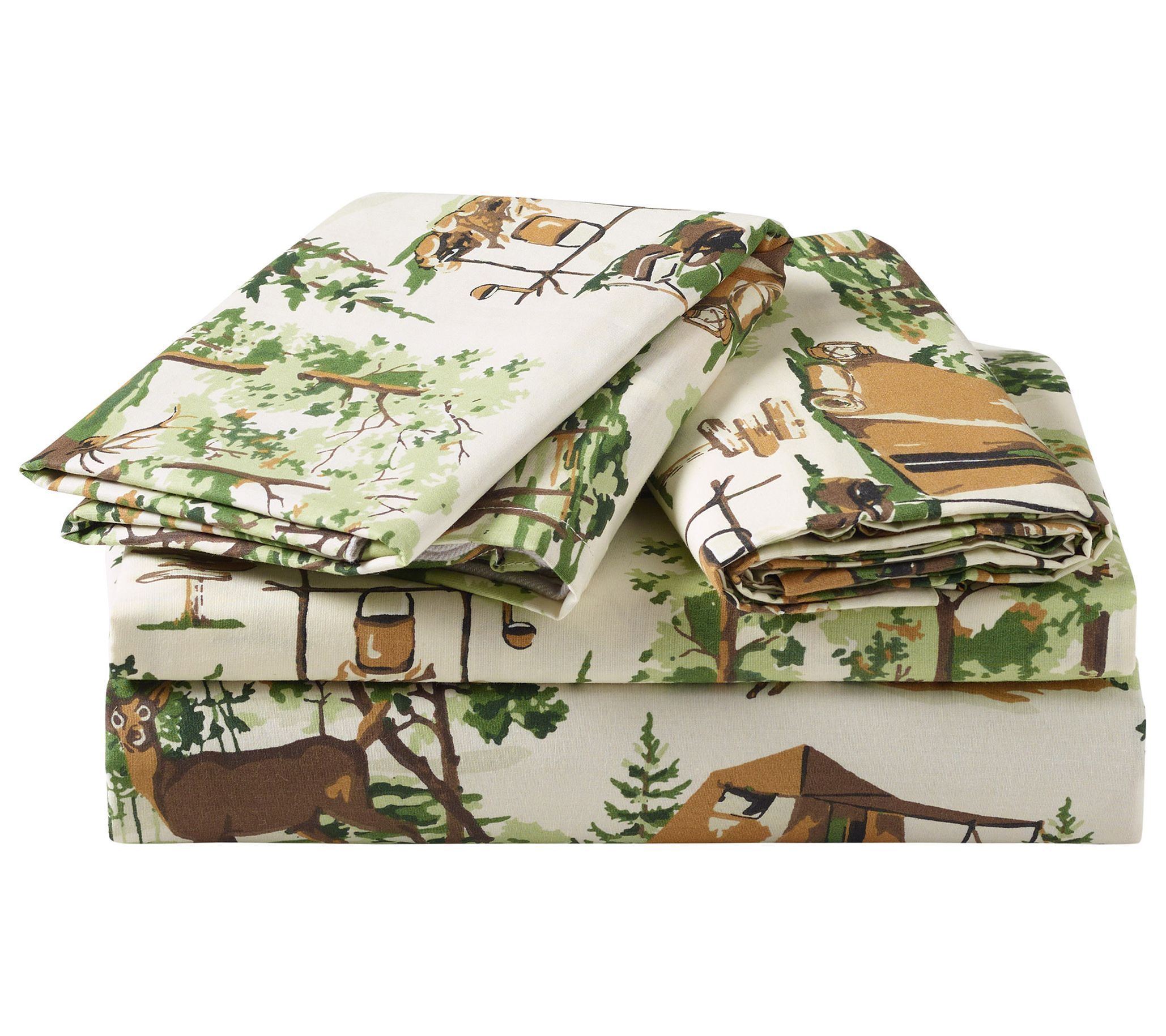 Camp Wandawega 250TC Cotton Percale Full S heet Set