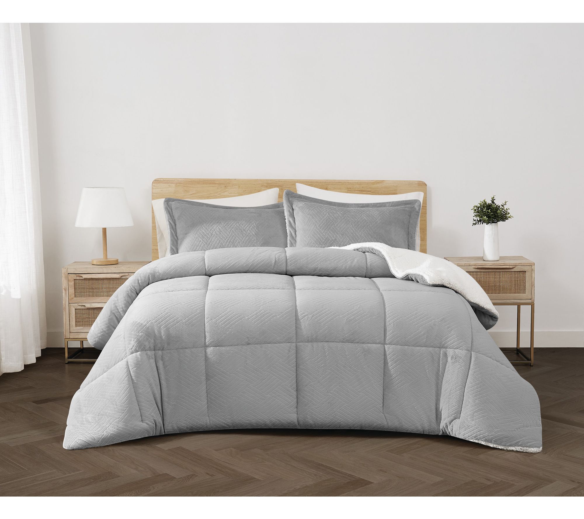 Cannon Carved Faux Fur Twin/Twin XL 2-Piece Comforter Set