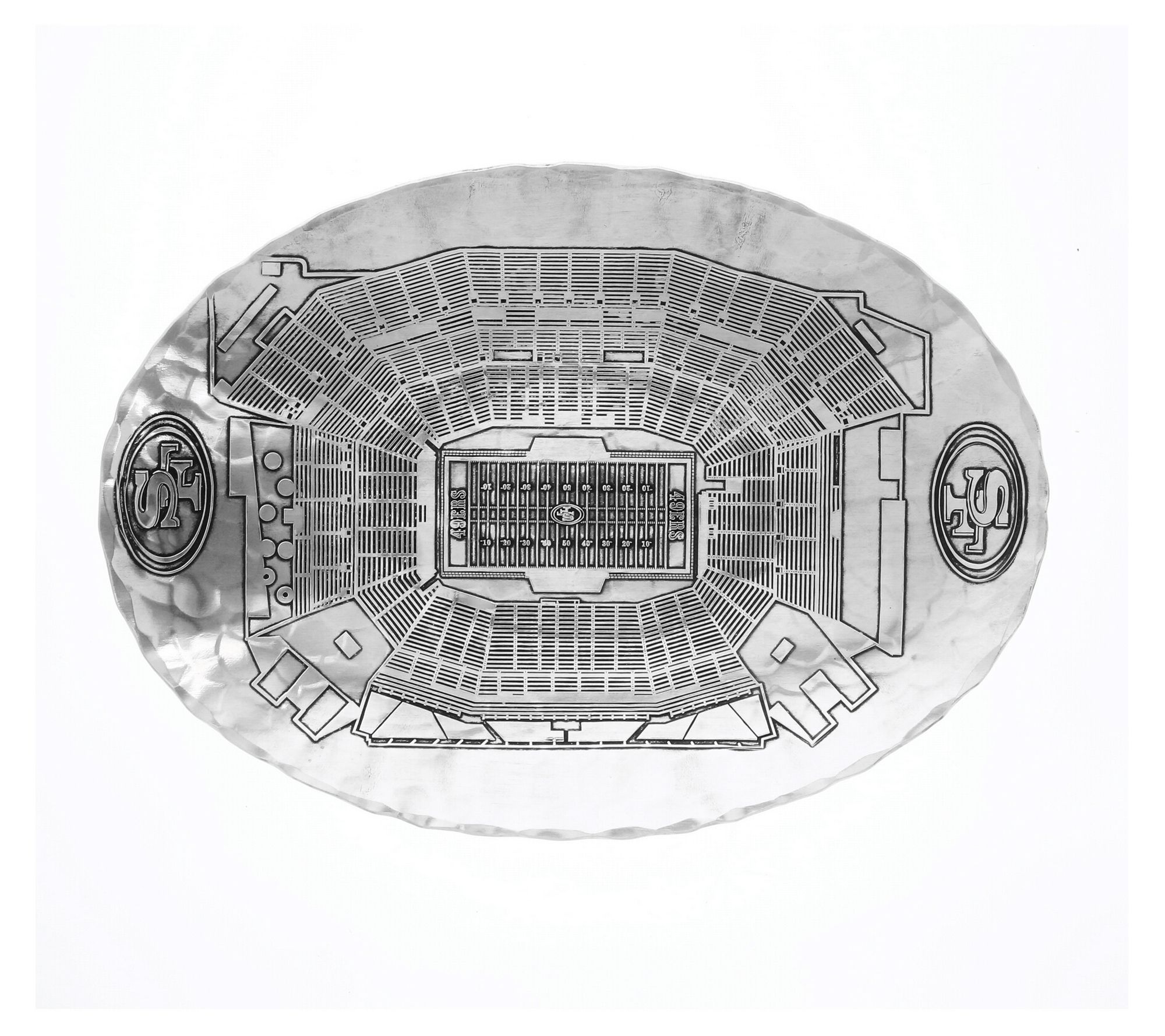  Wendell August NFL Stadium Series Large Oval Dish