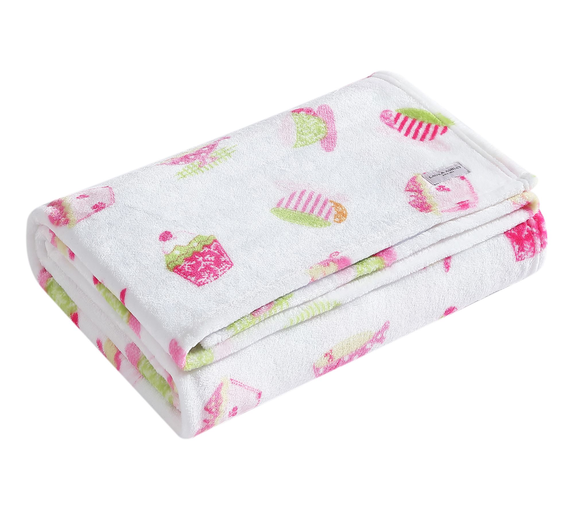 Laura Ashley Kids Sweet Treat Plush Throw Blanket