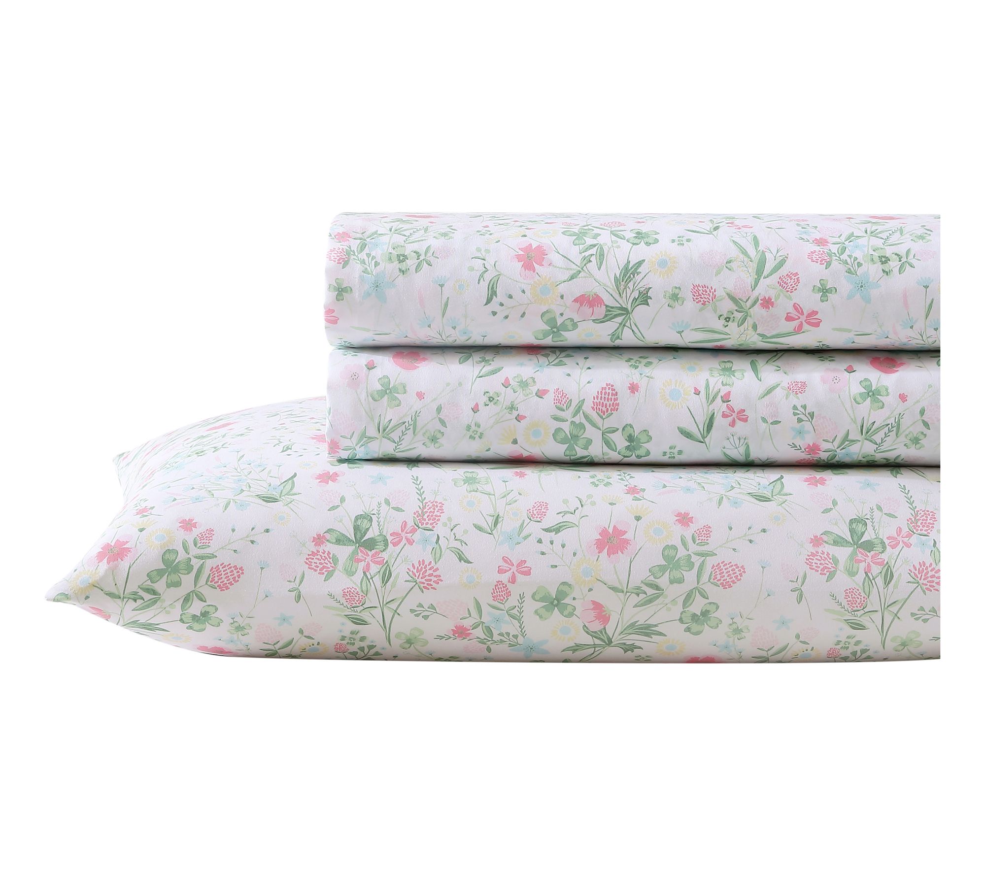 Laura Ashley Posey Dance Pink TwinXL Sheet Set