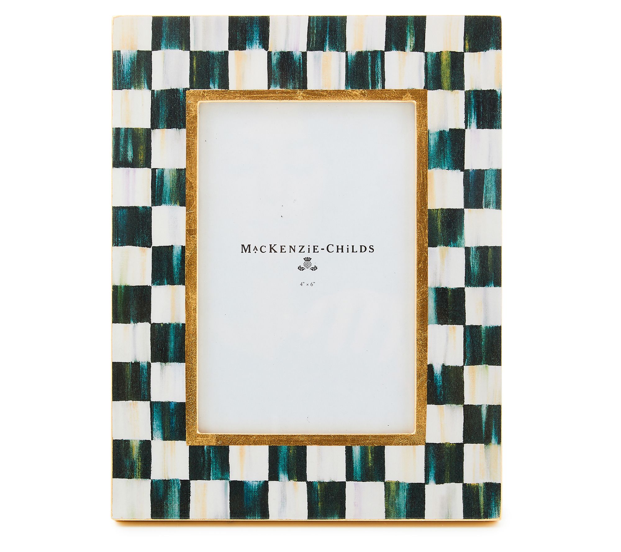 MacKenzie-Childs Courtly Check Lacquer 4" x 6" Frame