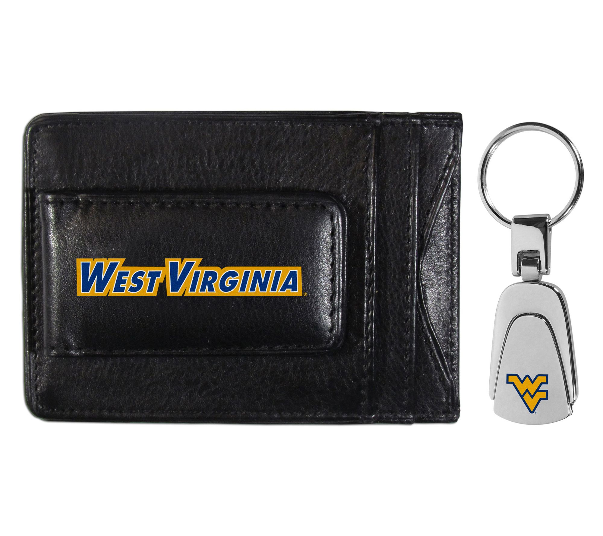 Siskiyou Sports College Leather Cash Cardholder& Steel Key