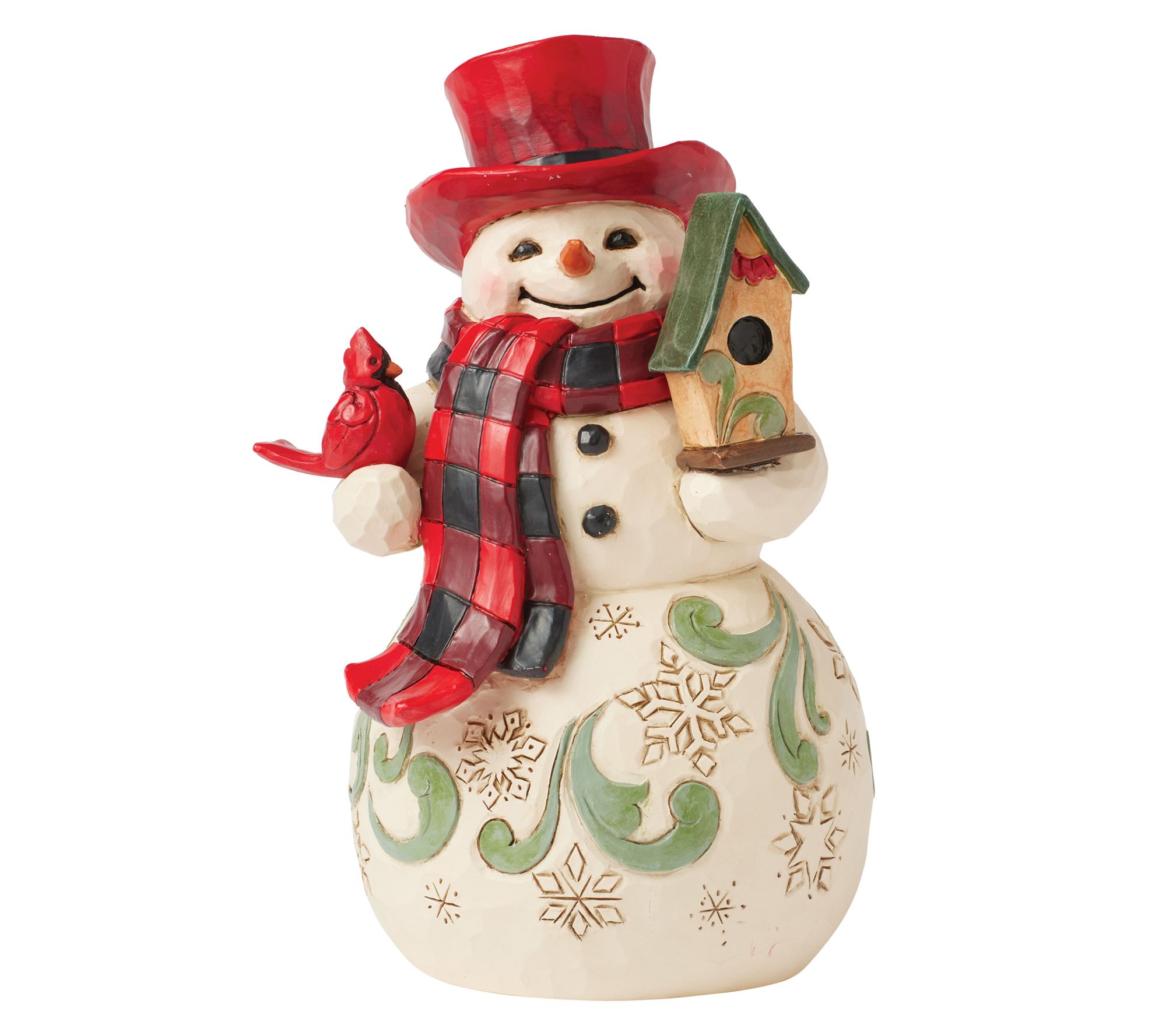 Jim Shore Highland Glen Snowman Hat Figurine 6.3in H