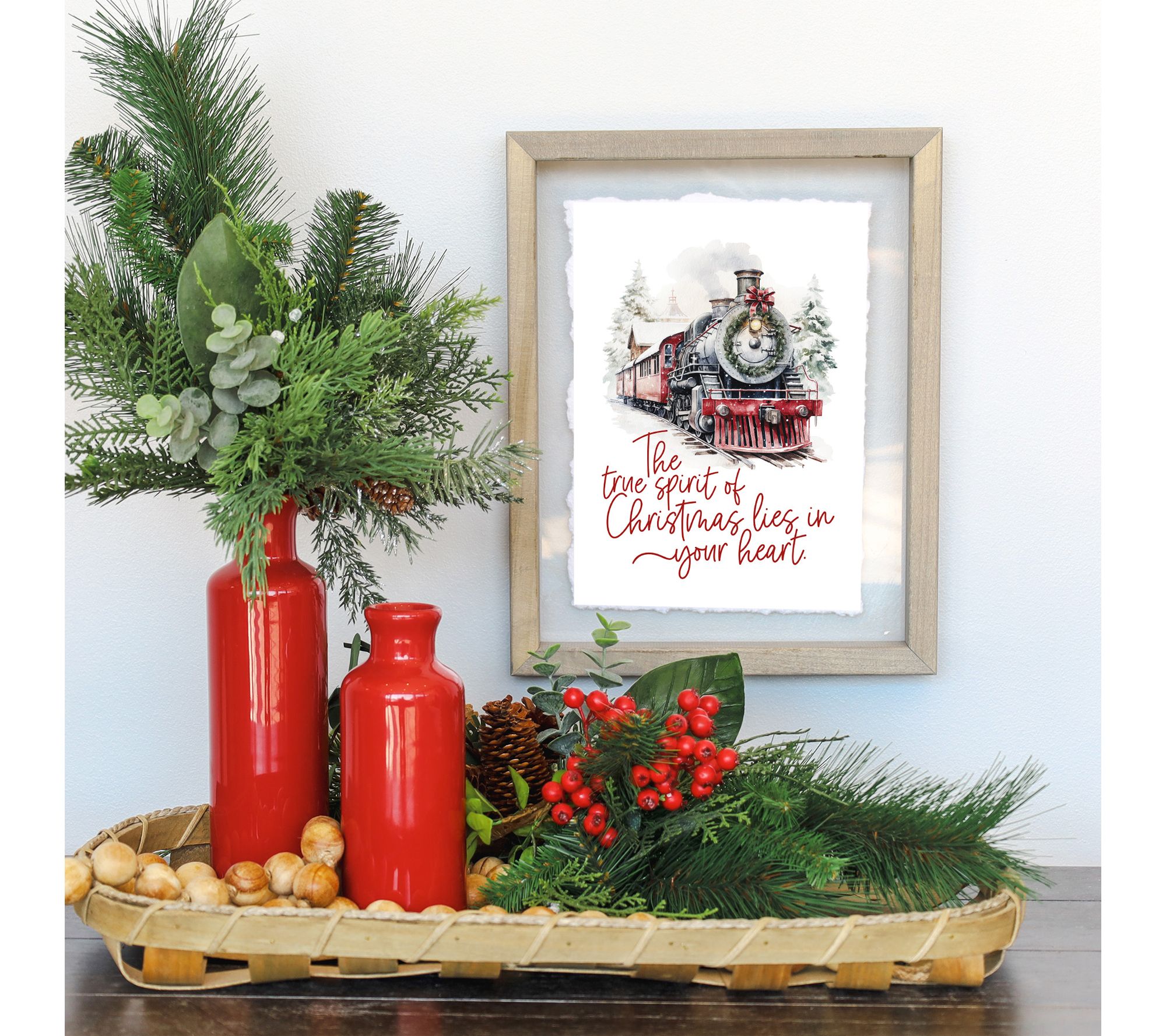 Sincere Surroundings 14" True Spirit Train Floating Frame Art