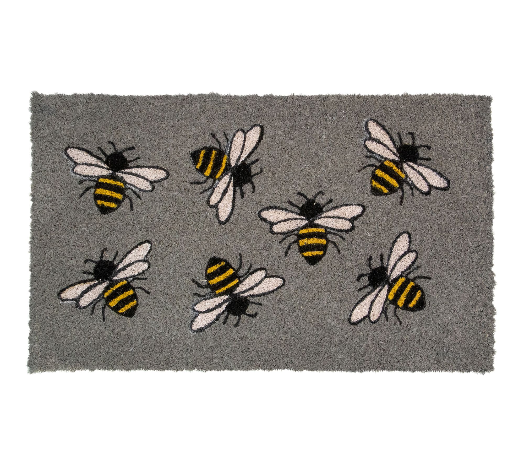 Northlight Natural Coir Outdoor Bumble Bee Doormat 18" x 30"