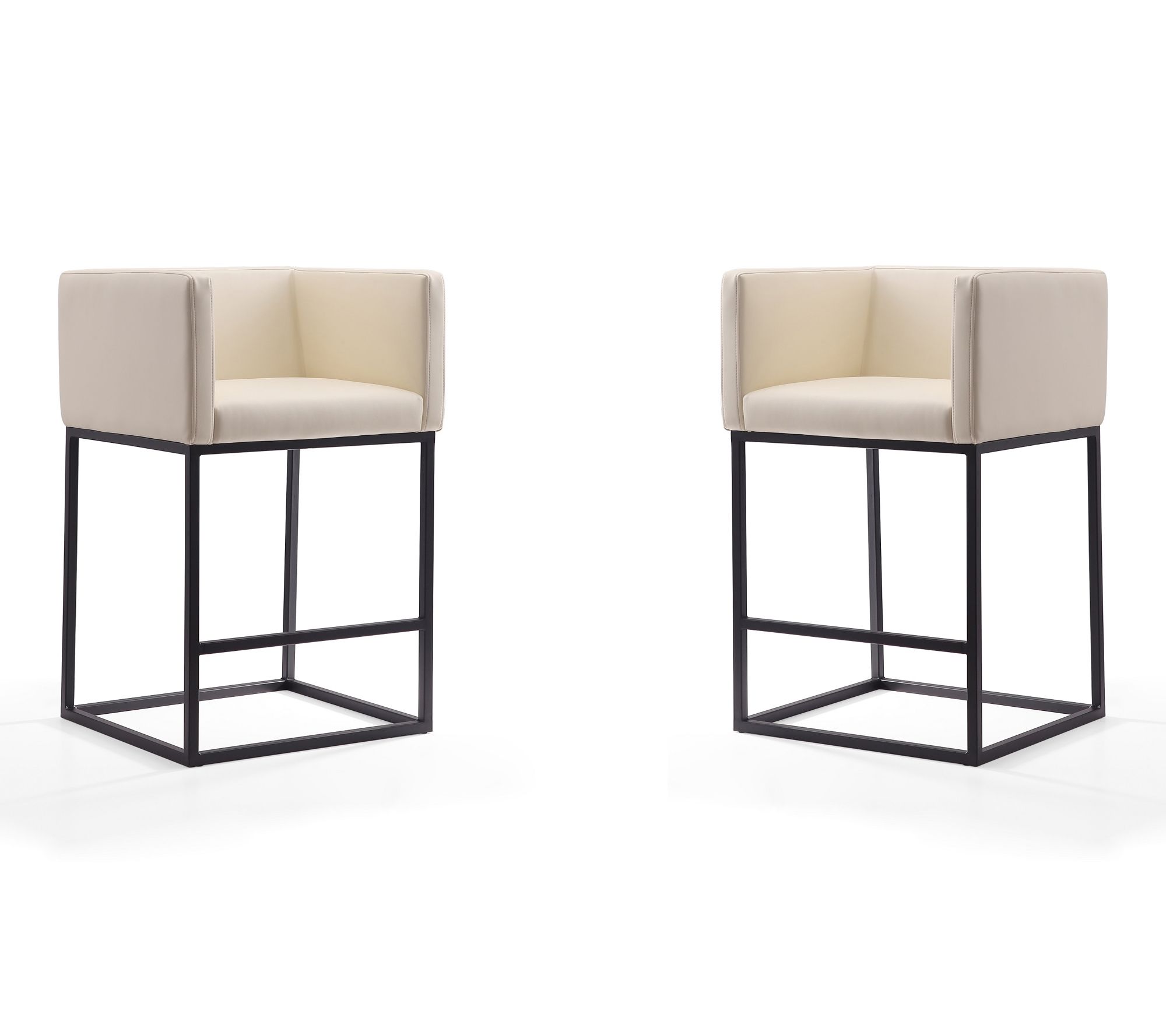 Manhattan Comfort Embassy Upholstered Counter Stool - Set of 2