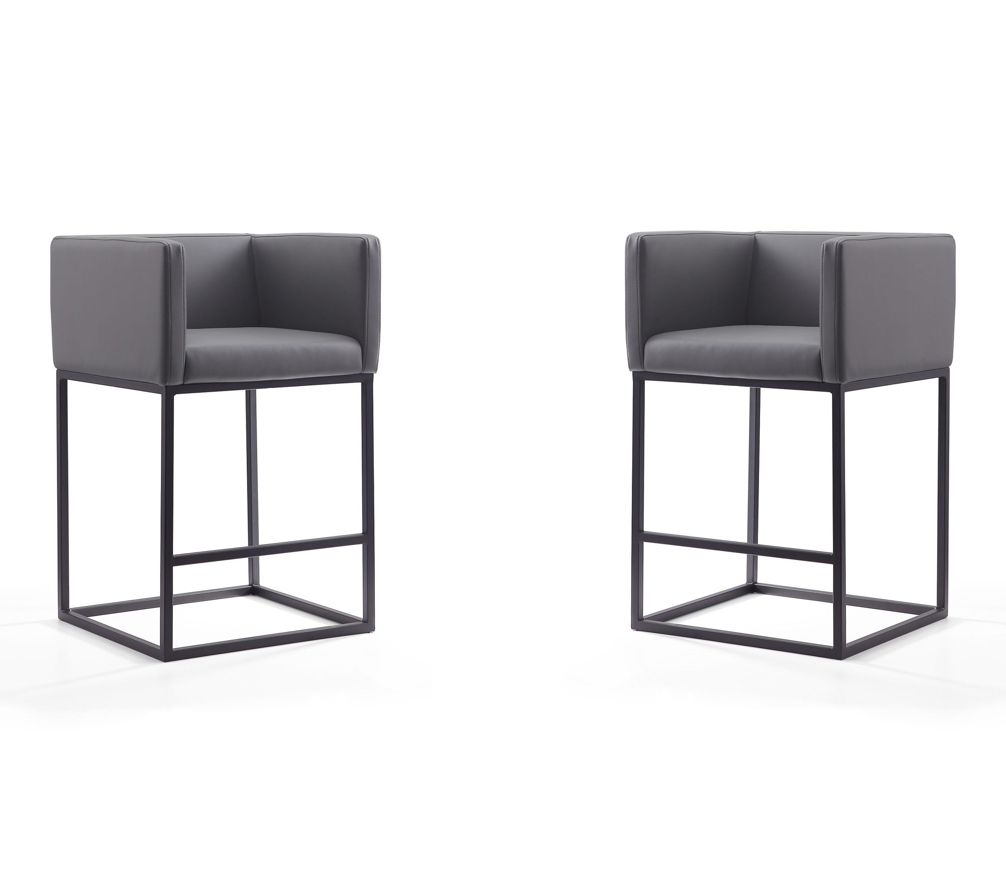 Manhattan Comfort Embassy Upholstered Counter Stool - Set of 2