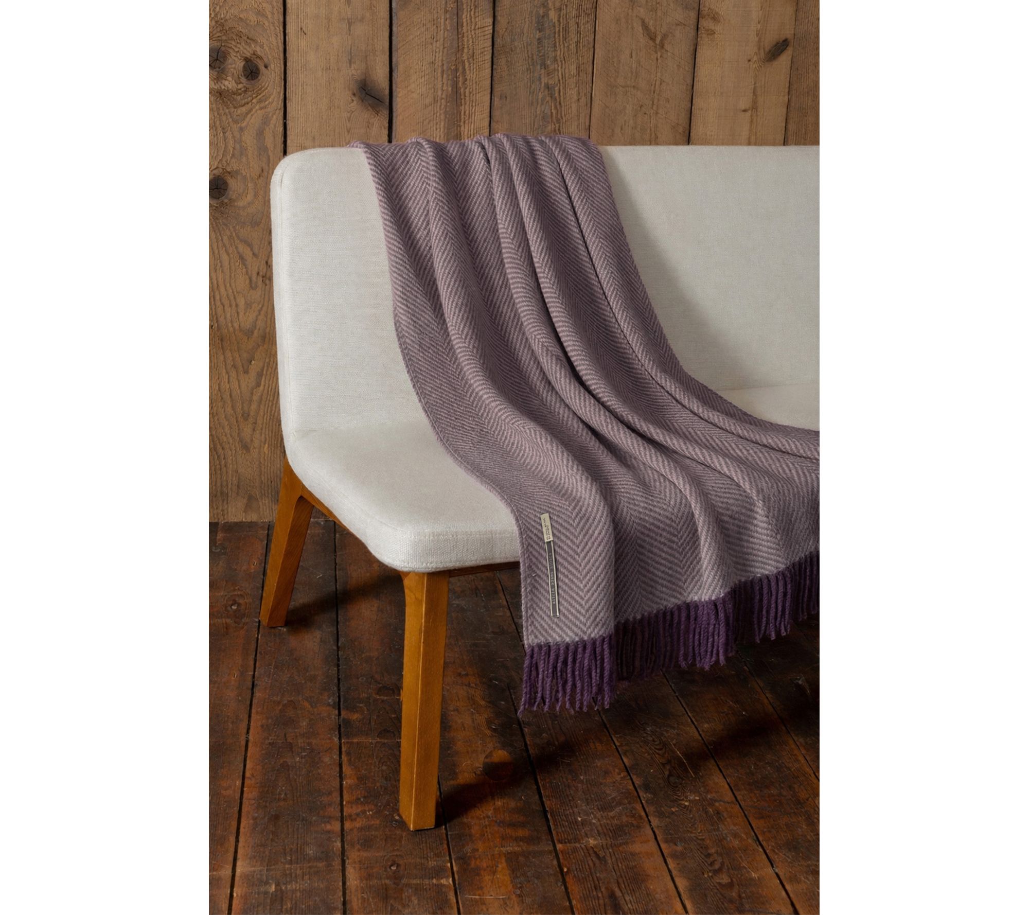 Alicia Adams XL 70x50 Chevron Alpaca Blanket with Fringe