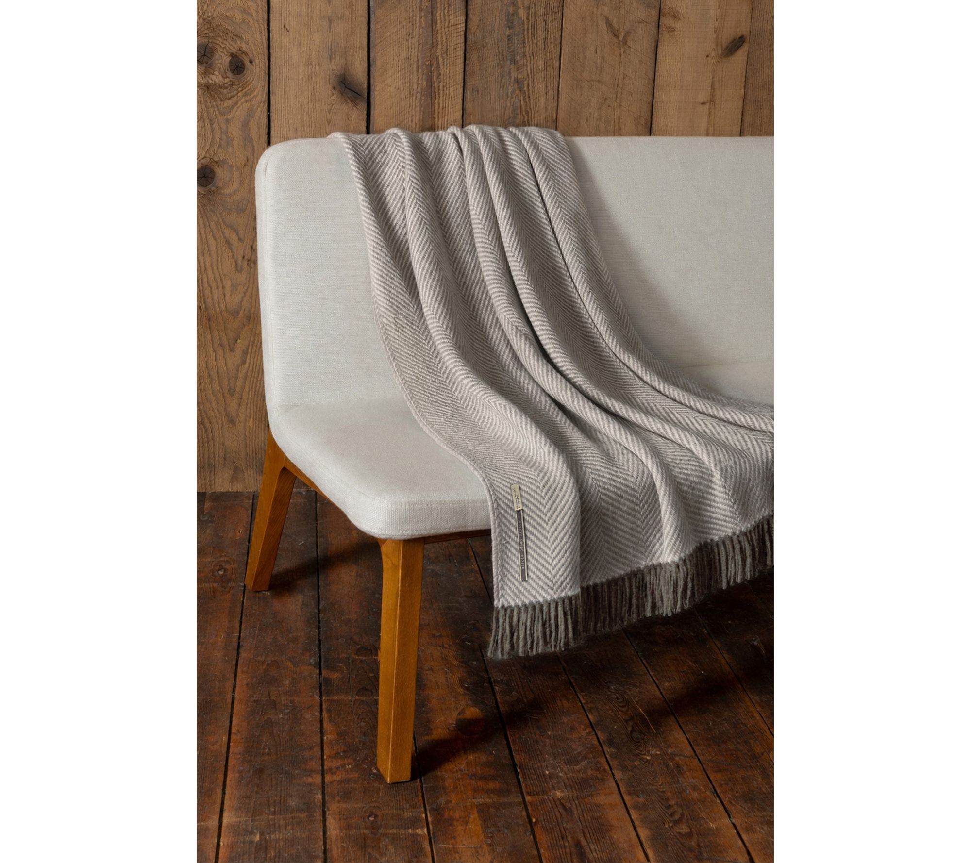 Alicia Adams XL 70x50 Chevron Alpaca Blanket with Fringe