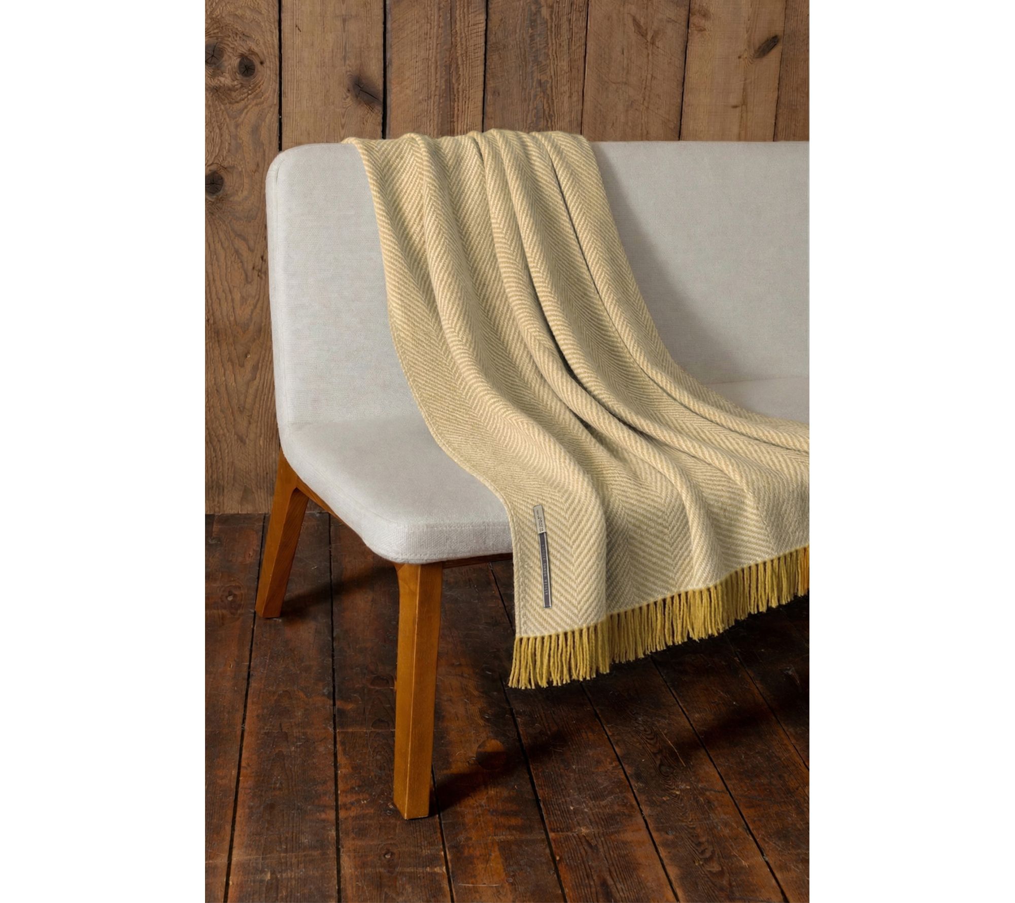 Alicia Adams XL 70x50 Chevron Alpaca Blanket with Fringe