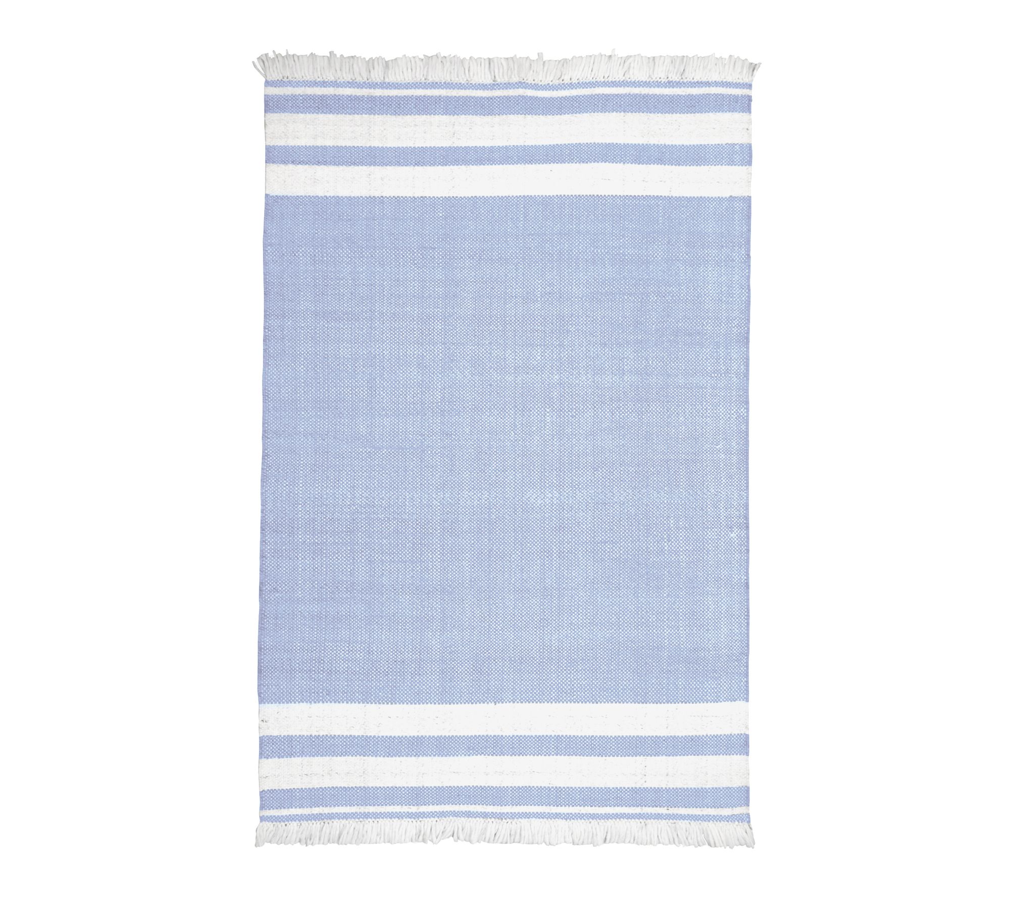 Ox Bay Farmhouse Stripe Outdoor Area Rug, LightBlue, 5' x 8'