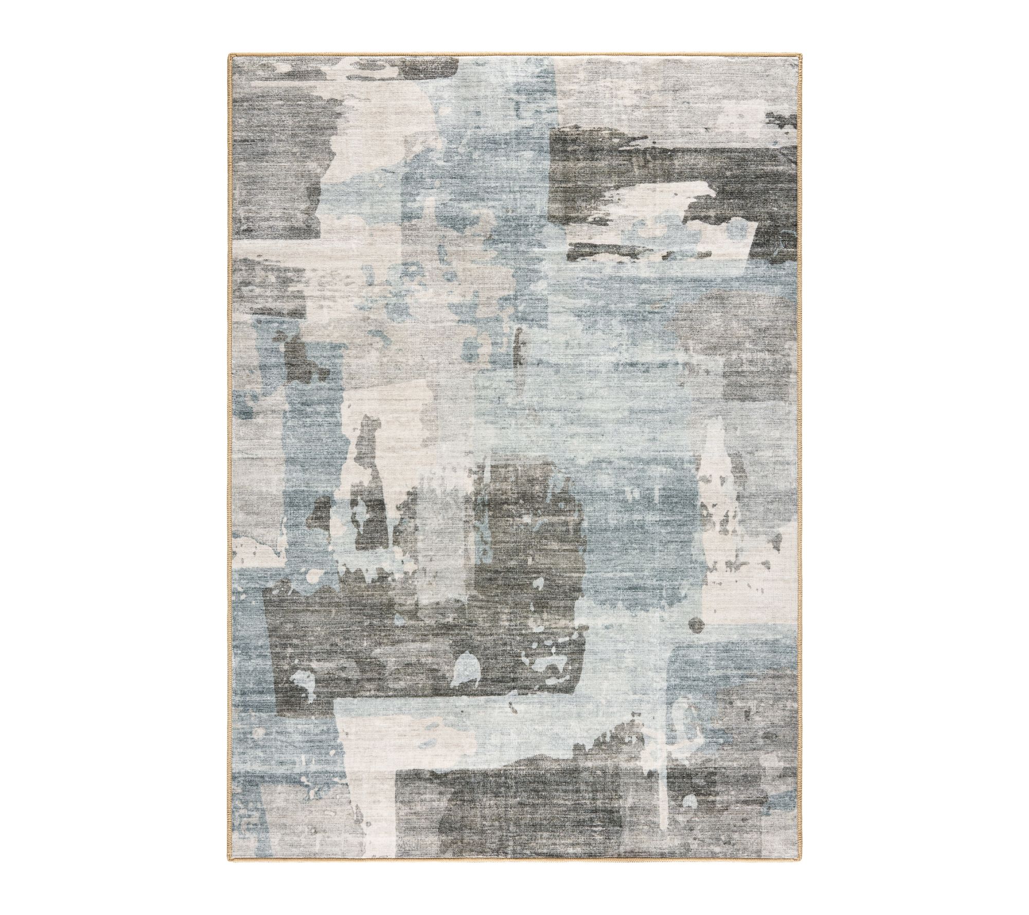 Everwash Haven Abstract Colorblock 5x7 WashableArea Rug