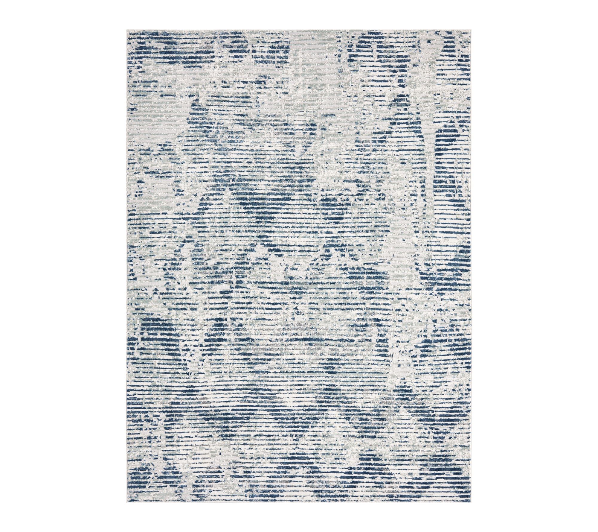 NMNY Mirella Distressed Diamond 6x9 Area Rug