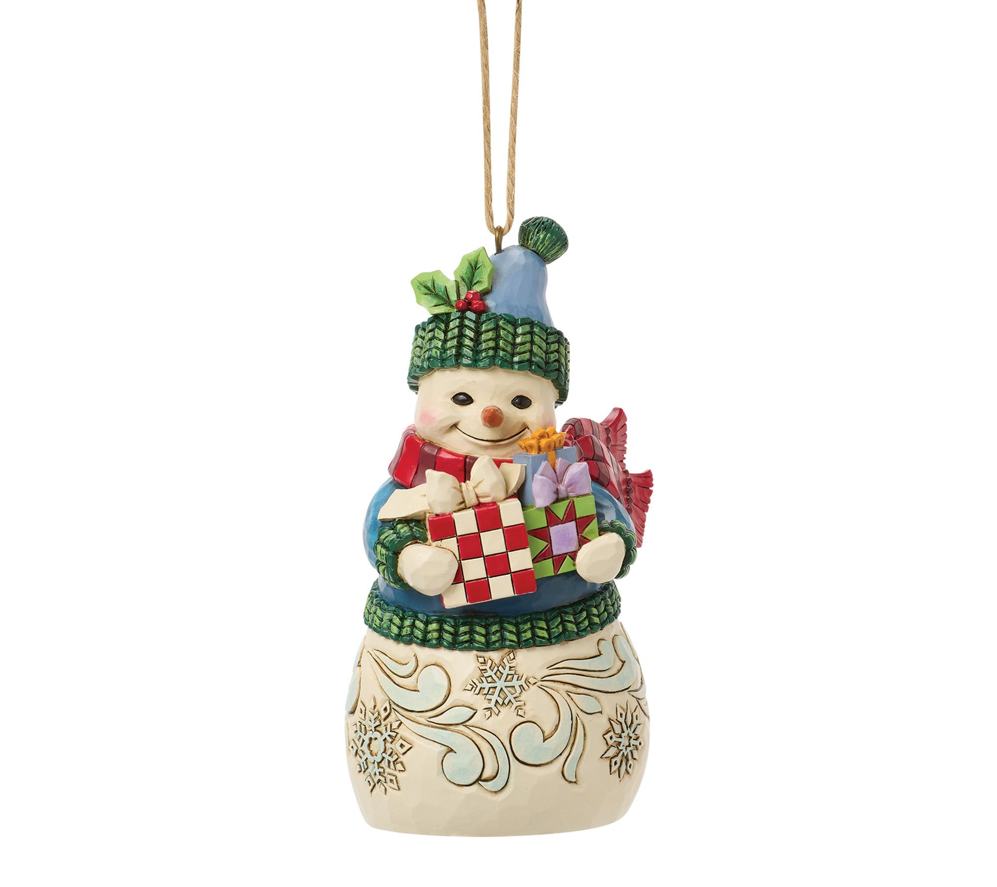 Jim Shore Heartwood Creek Snowman with Arms Full Ornament