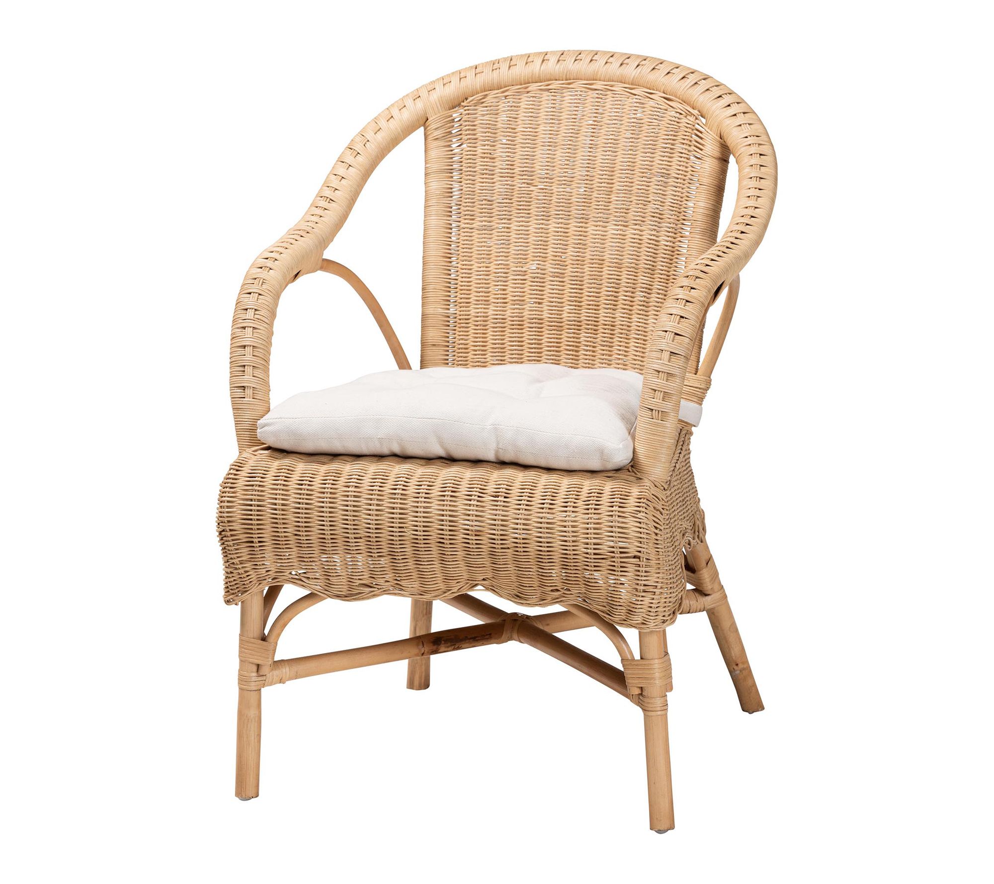 bali & pari Reinu Natural Rattan Dining Chair