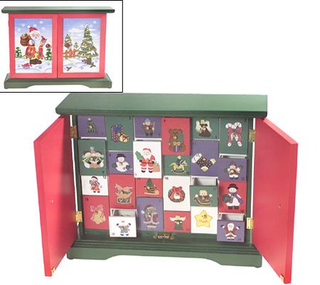 Thomas Pacconi Advent Calendar with Tree & Mini Ornaments - QVC.com