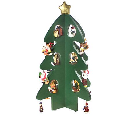Thomas Pacconi Advent Calendar with Tree & Mini Ornaments - QVC.com