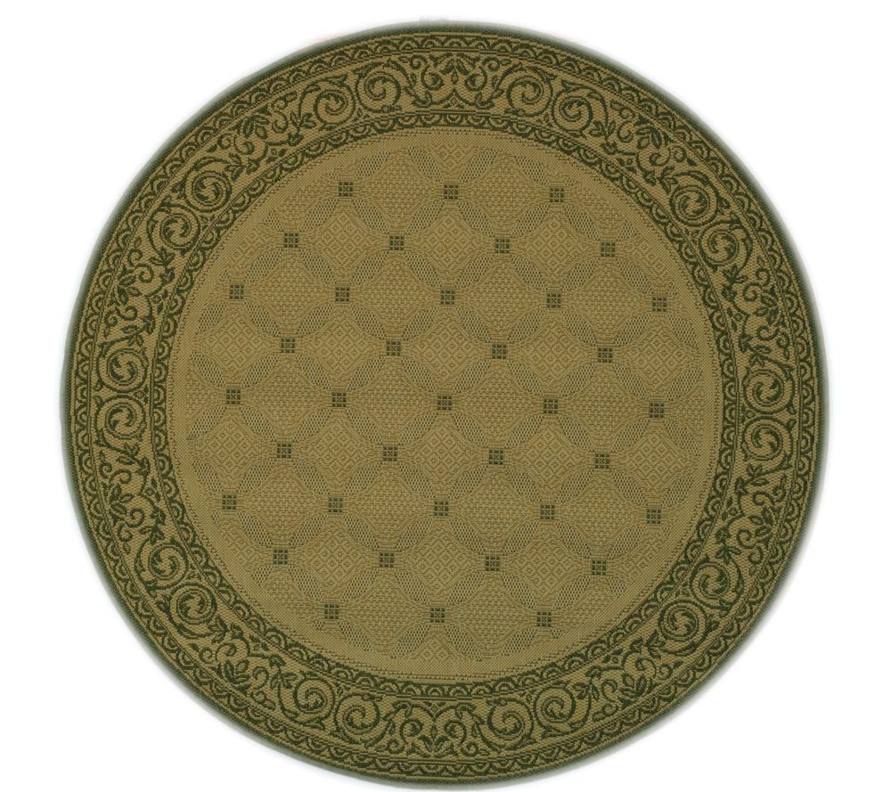 Safavieh Courtyard Lattice Flower 5'3" Rug Round