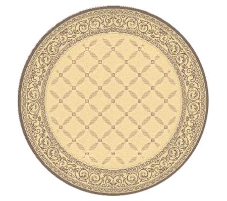 Safavieh Courtyard Lattice Flower 5'3" Rug Round