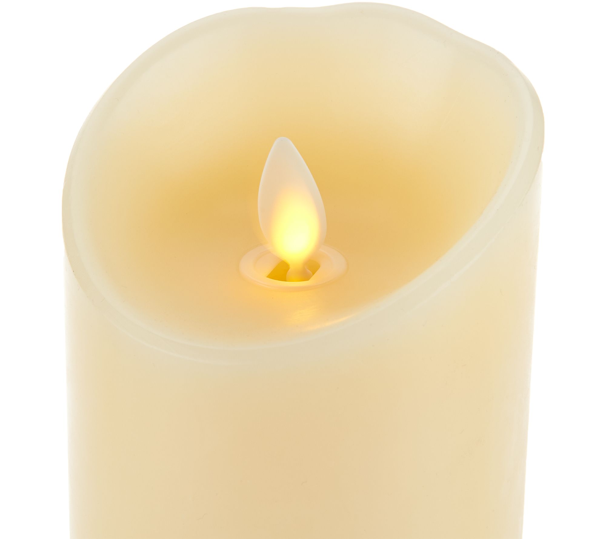 Luminara (4) 4" Flameless Unscented Candles with 4 Remotes