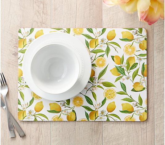 "As Is" Mikasa Living Set of 4 Hard Placemats