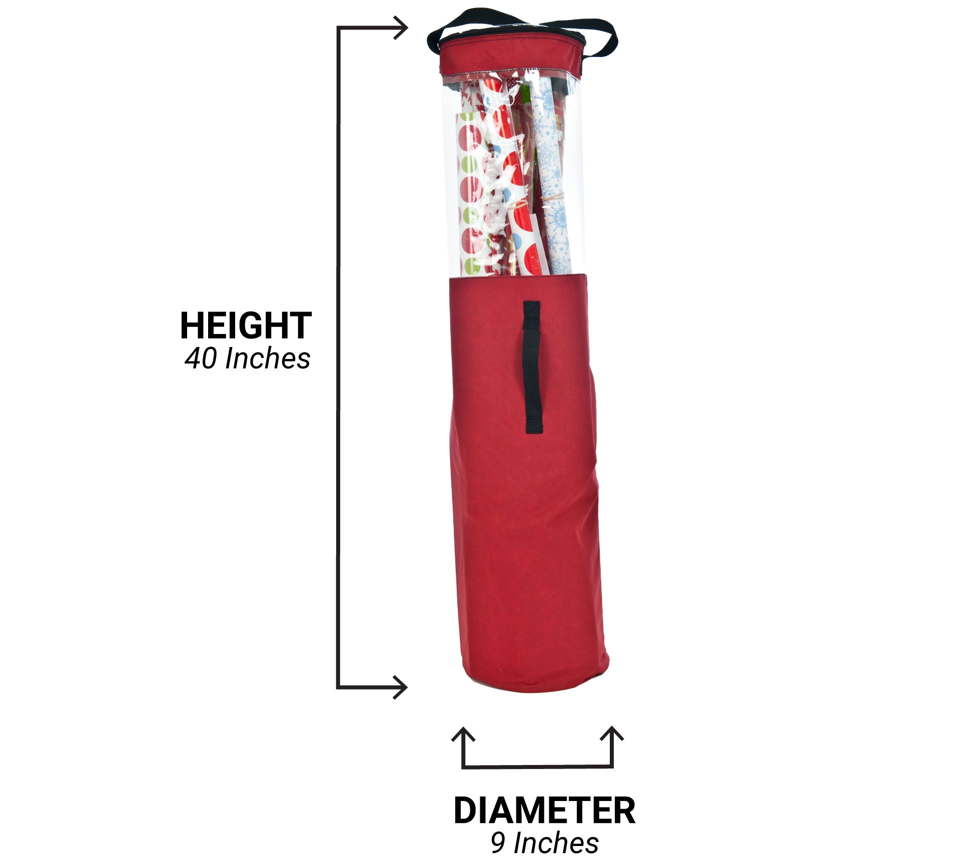 Santa's Bags Wrapping Paper Storage Tube 